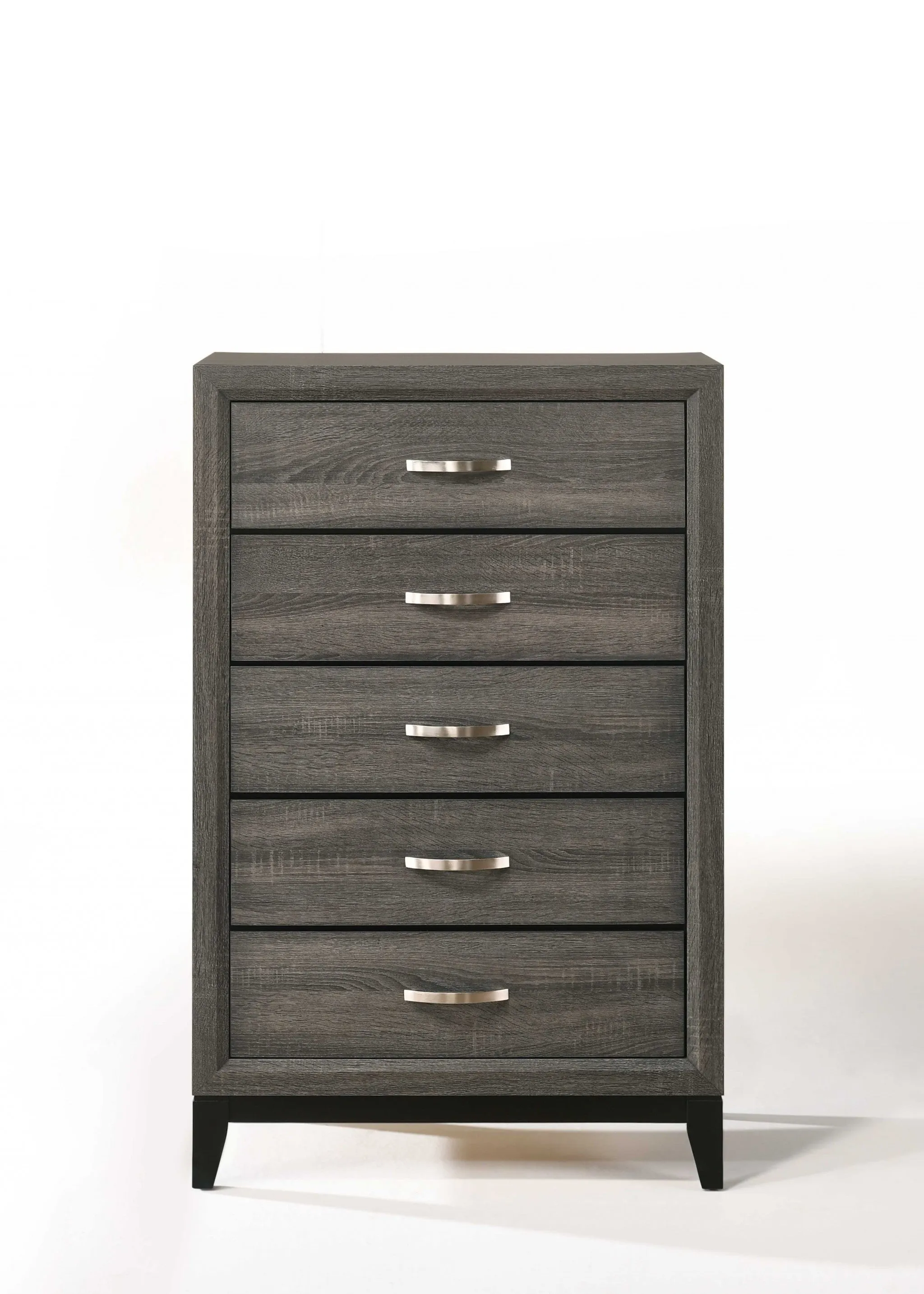 31 Gray Manufactured Wood Five Drawer Chest