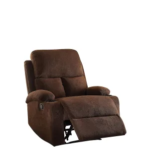 32 X 37 X 39 Blue Linen Fabric Recliner