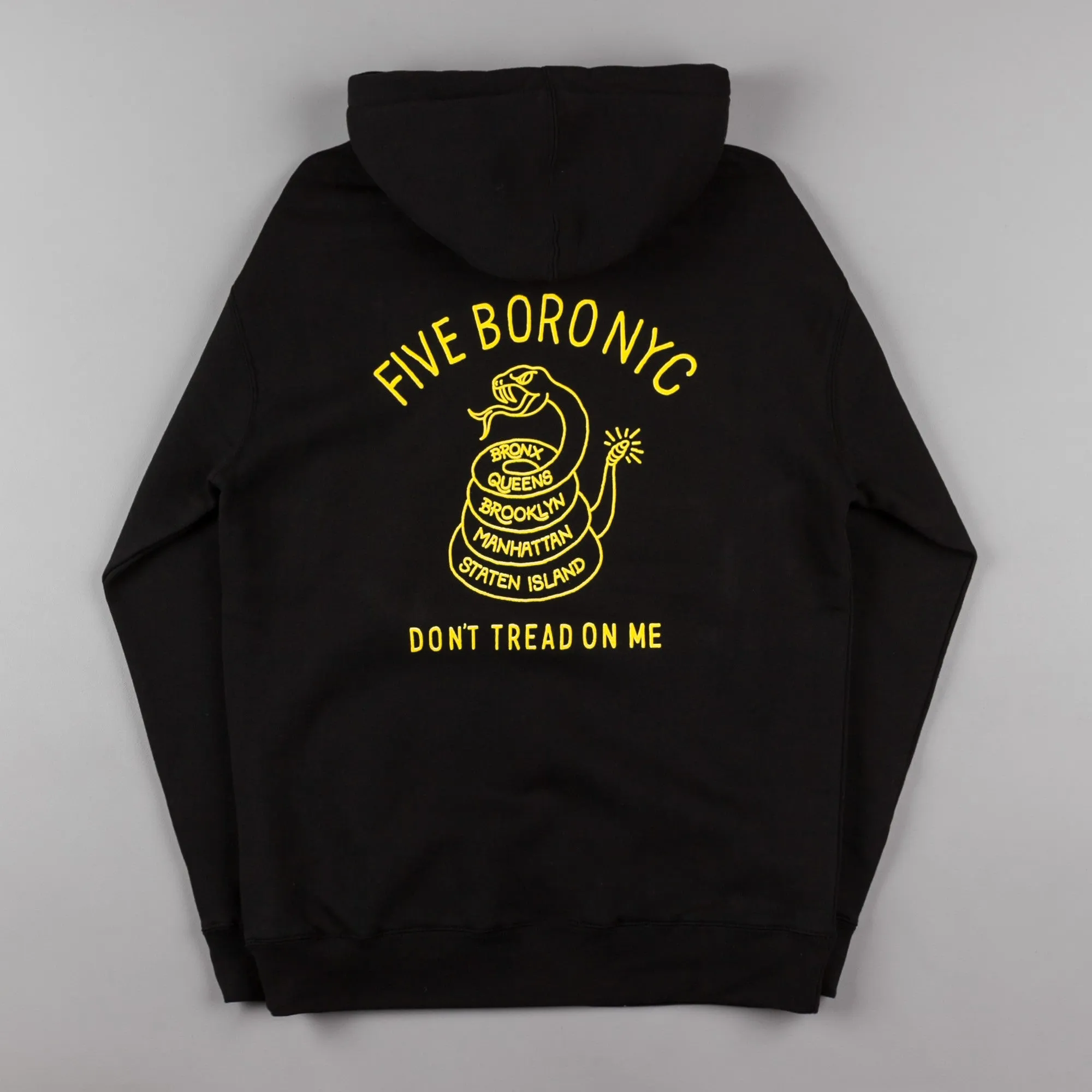 5Boro Don't Tread Hooded Sweatshirt - Black