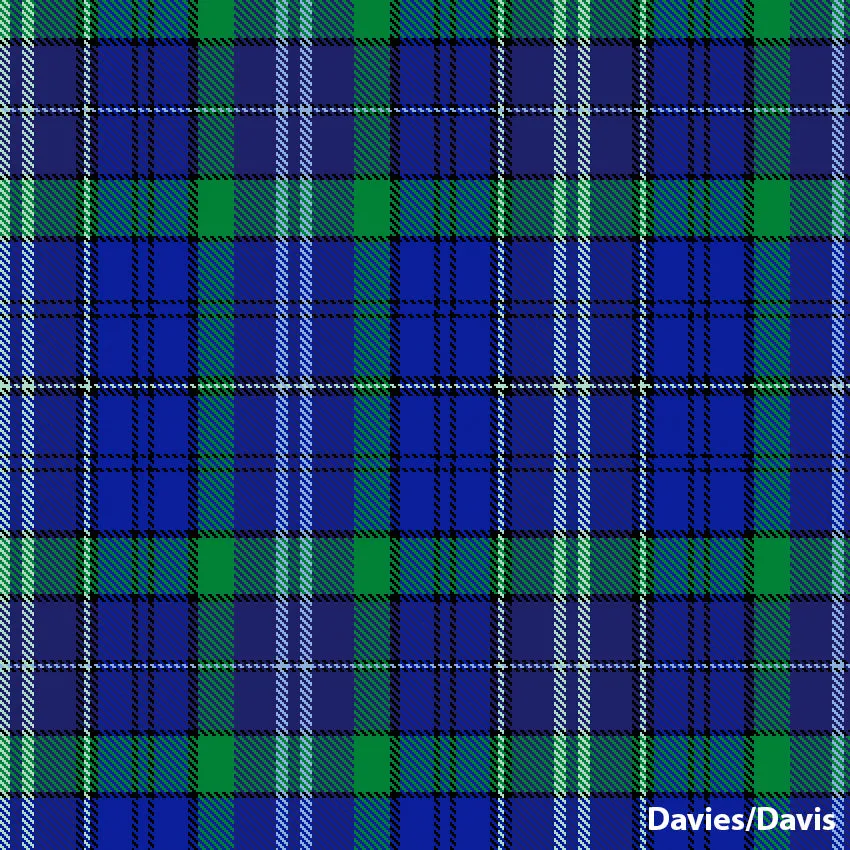 8 Yard Hand Made Kilt - Welsh Surname Tartans