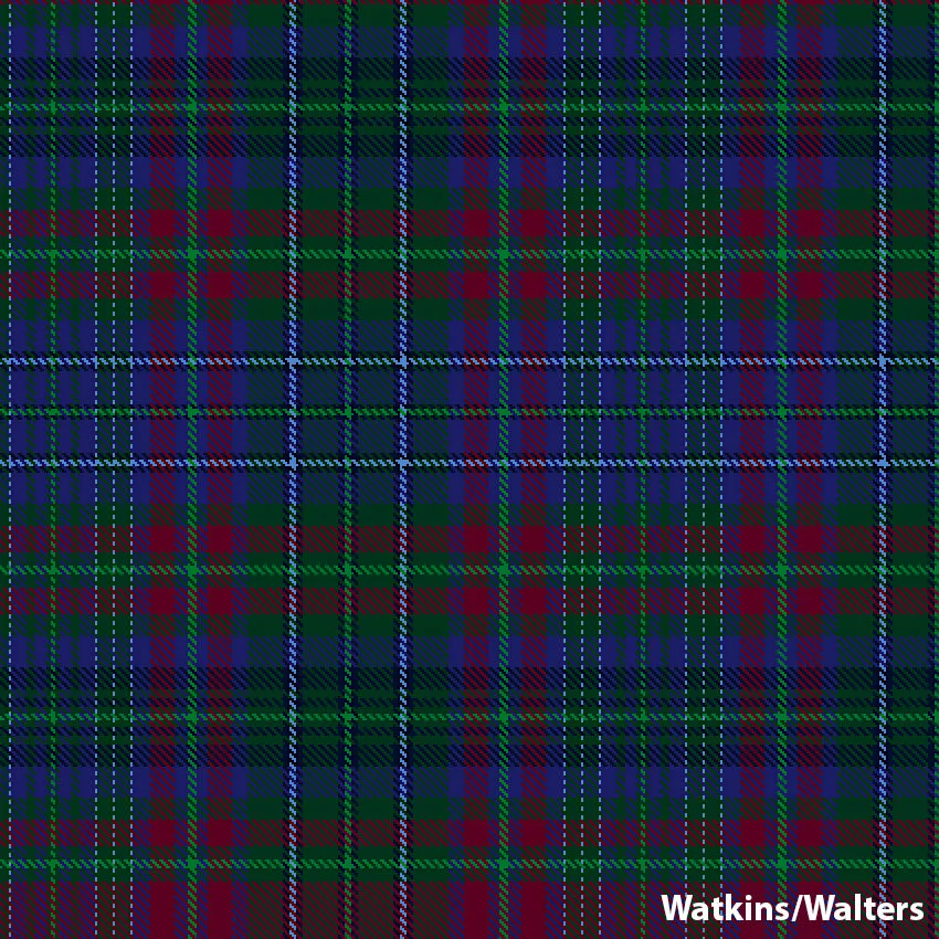 8 Yard Hand Made Kilt - Welsh Surname Tartans