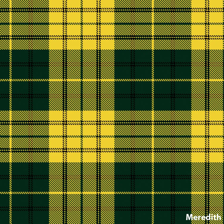 8 Yard Hand Made Kilt - Welsh Surname Tartans