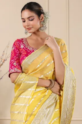 90Z400B-RO  Organza Saree with Blouse