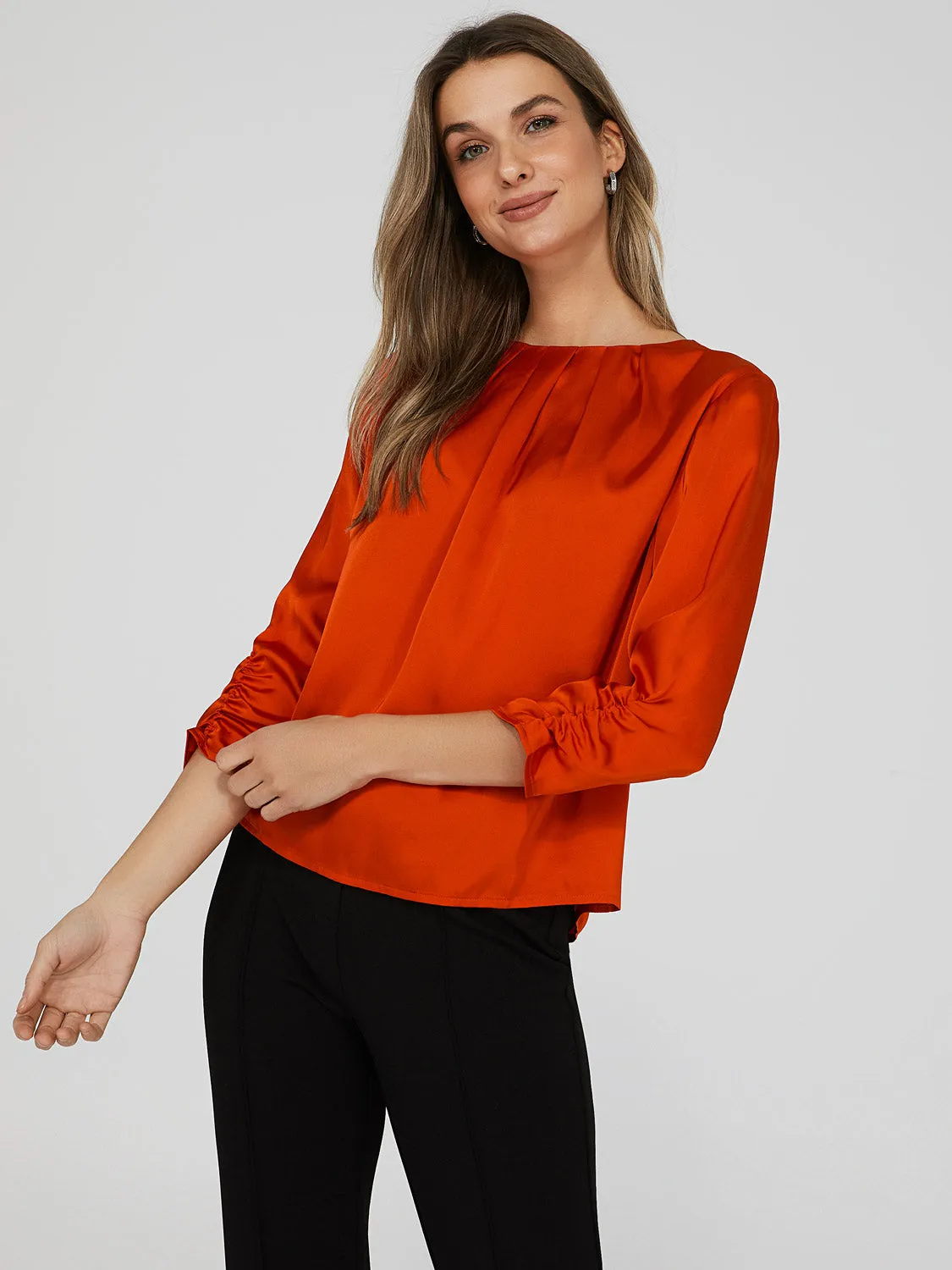 Box Pleat Blouse