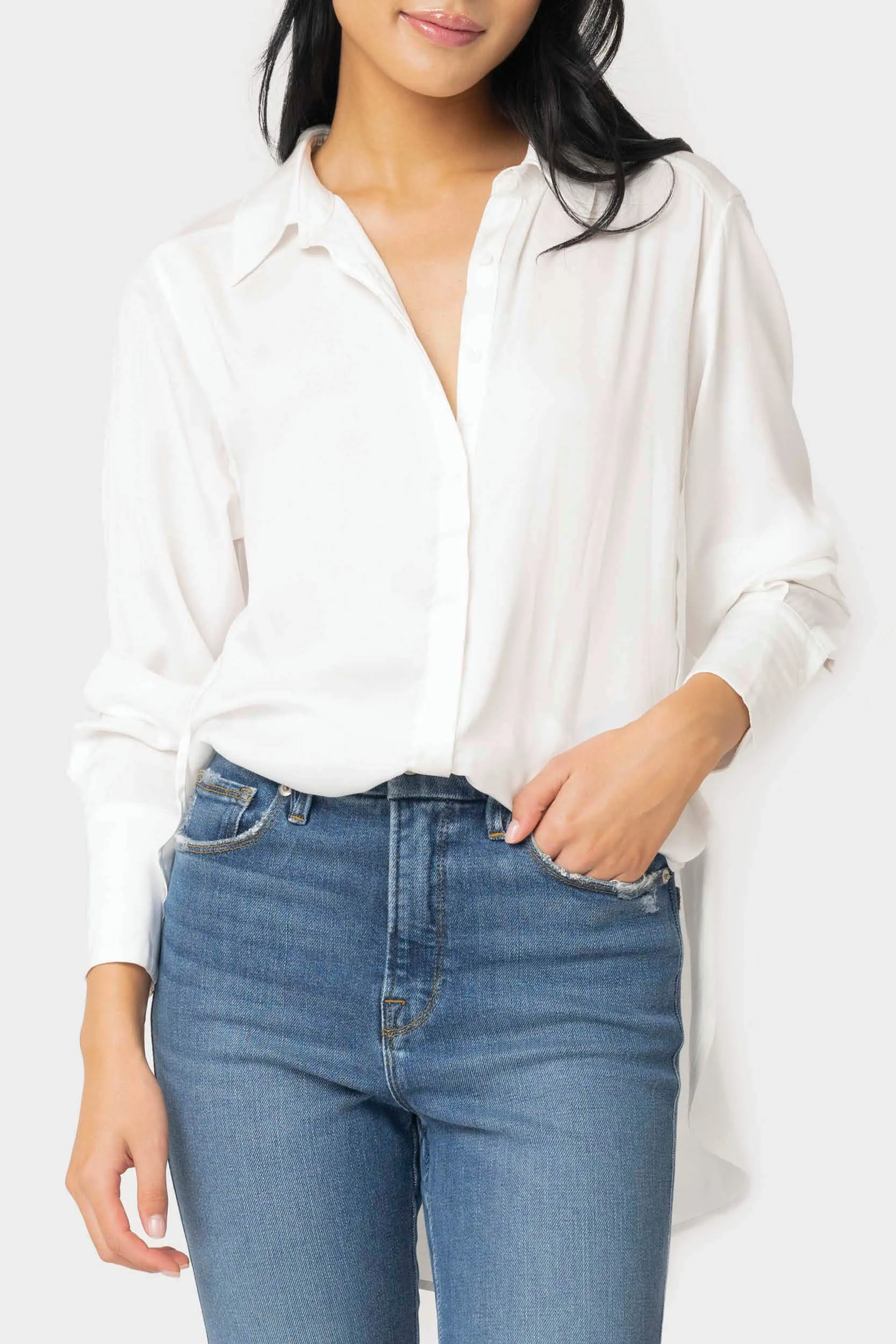 Button Front Shirt Blouse