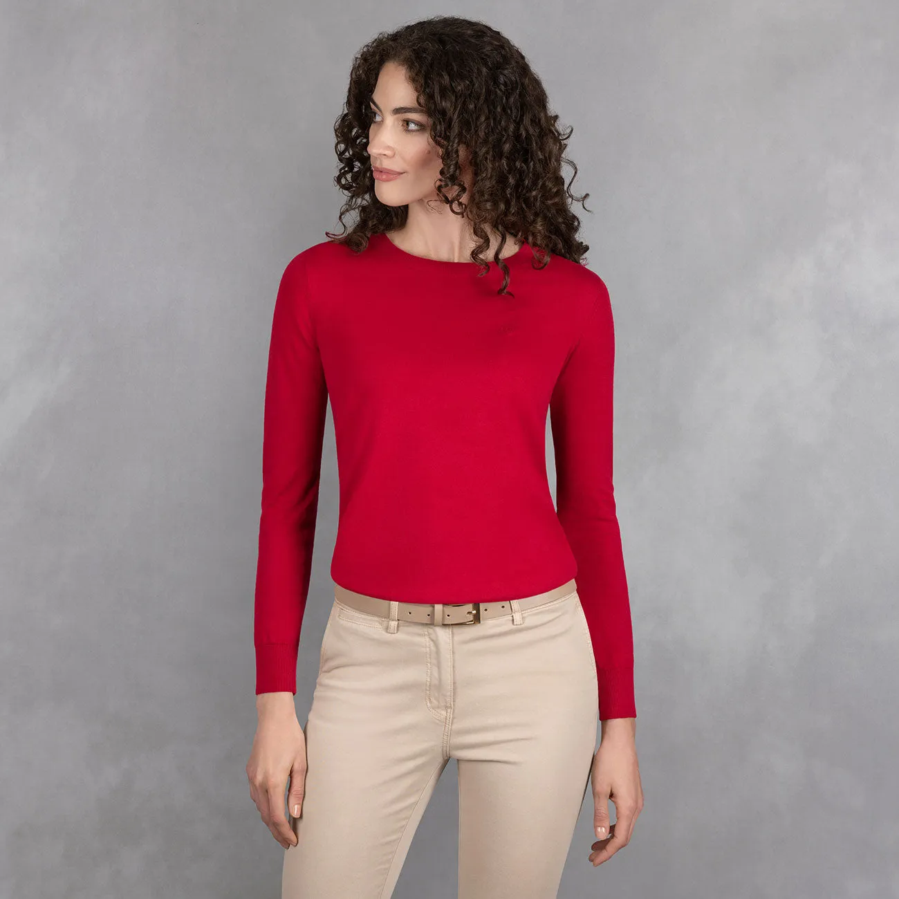 Cotton Pullover Round Neck Women