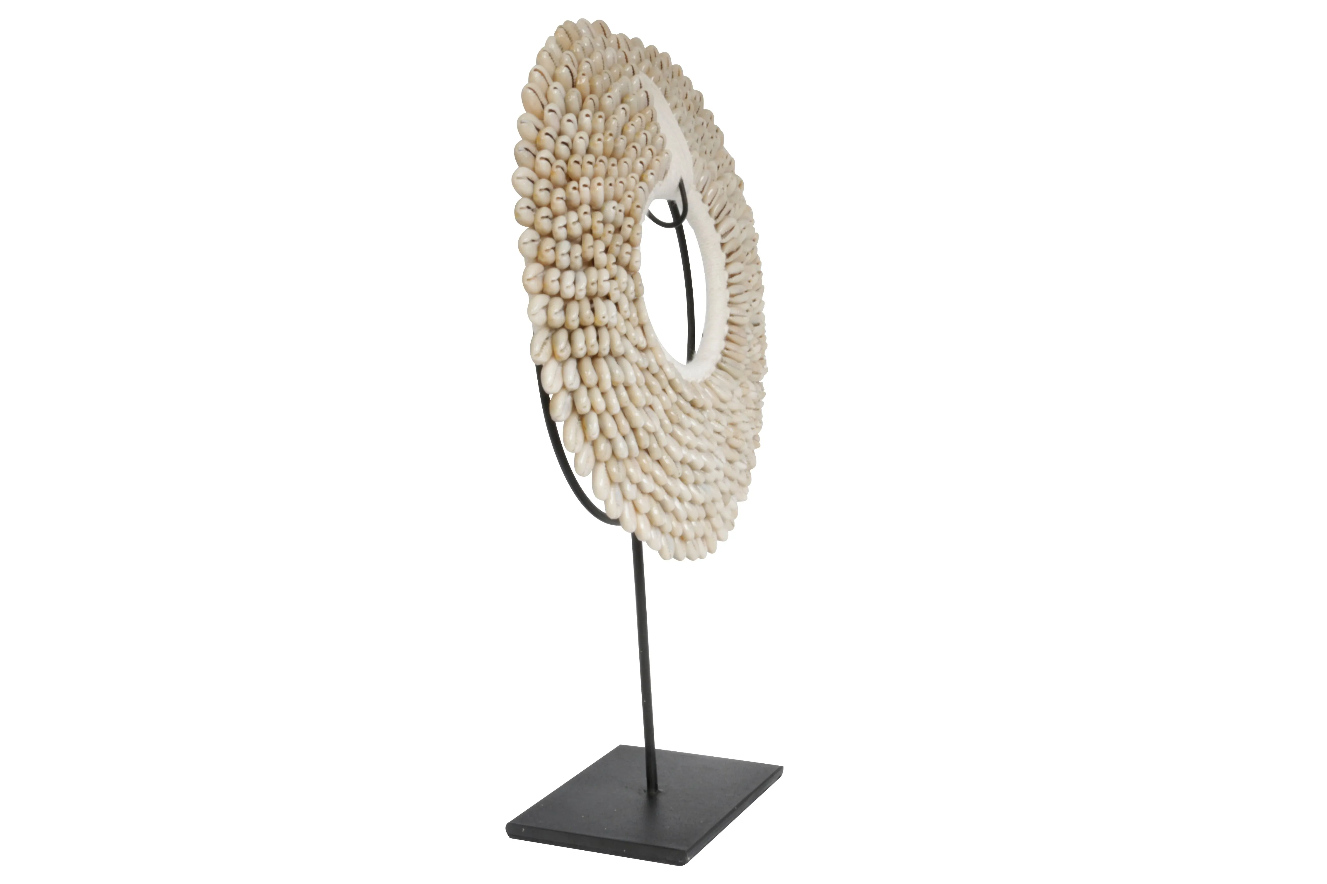 Cowrie Shell Tribal Papua Hoop Necklace & Stand