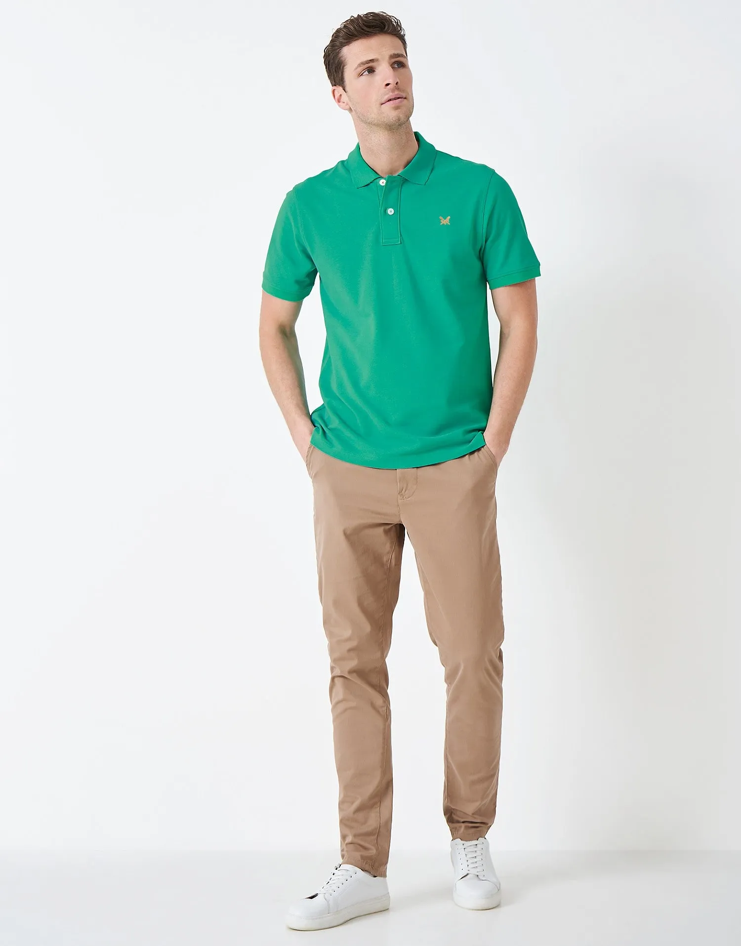 Crew Clothing Mens Pique Polo Shirt 'Classic Pique Polo' - Short Sleeved