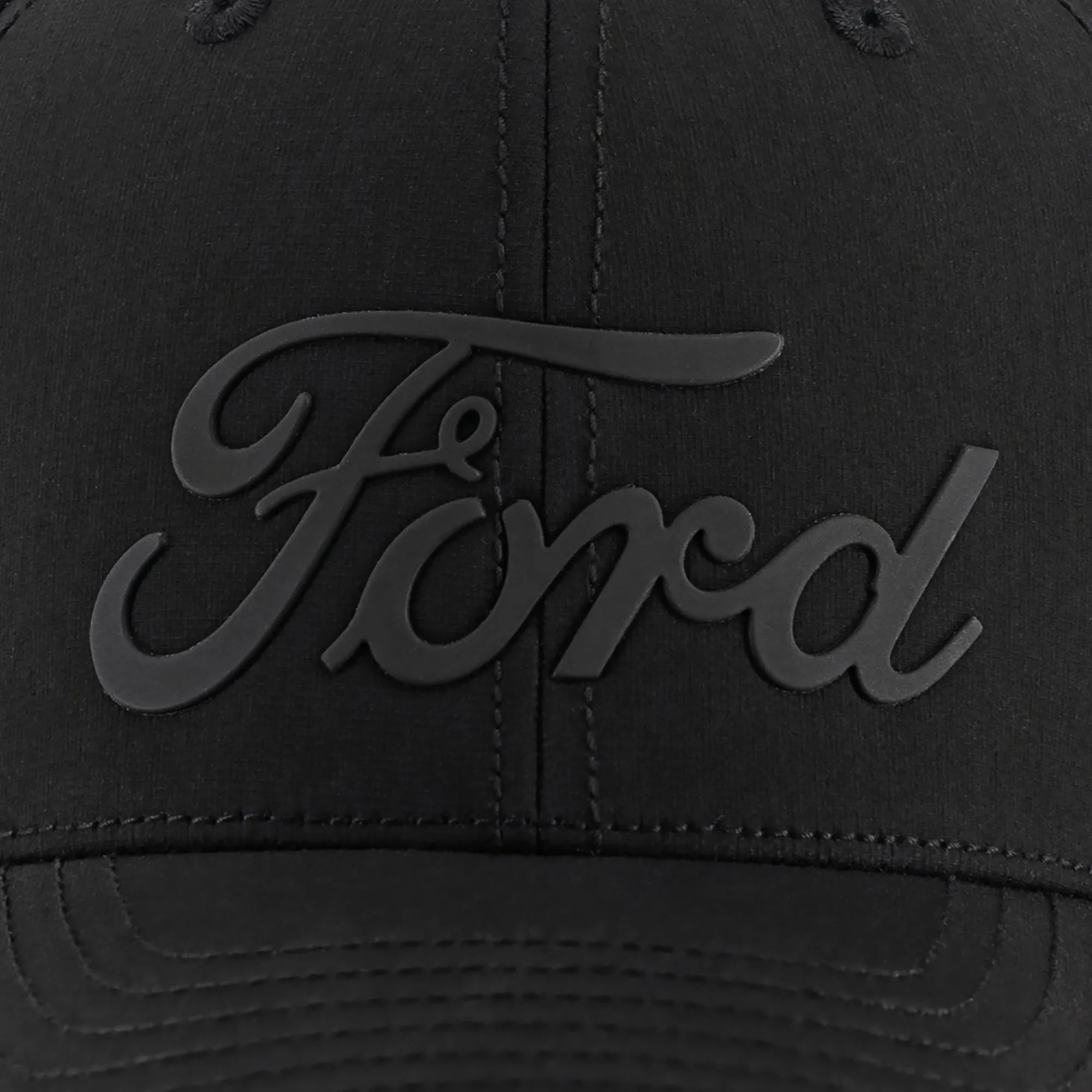 Ford Logo Black Reflective Stretch Fit Hat