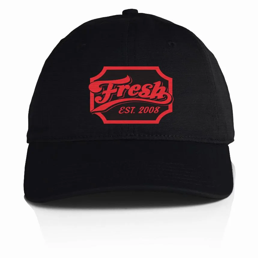 Fresh Cheers - Infrared on Black Dad Hat