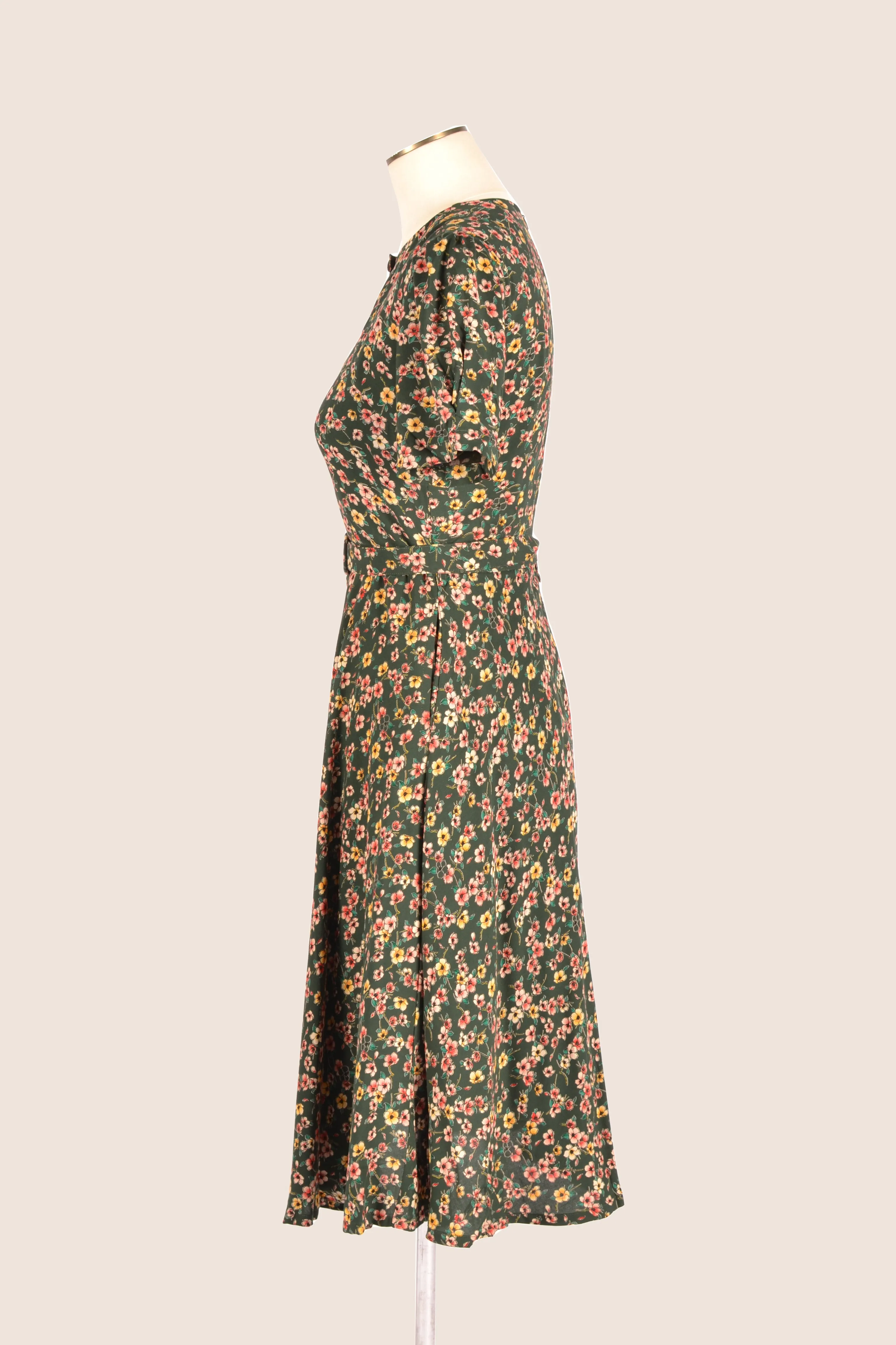 Ginger Green Floral Dress