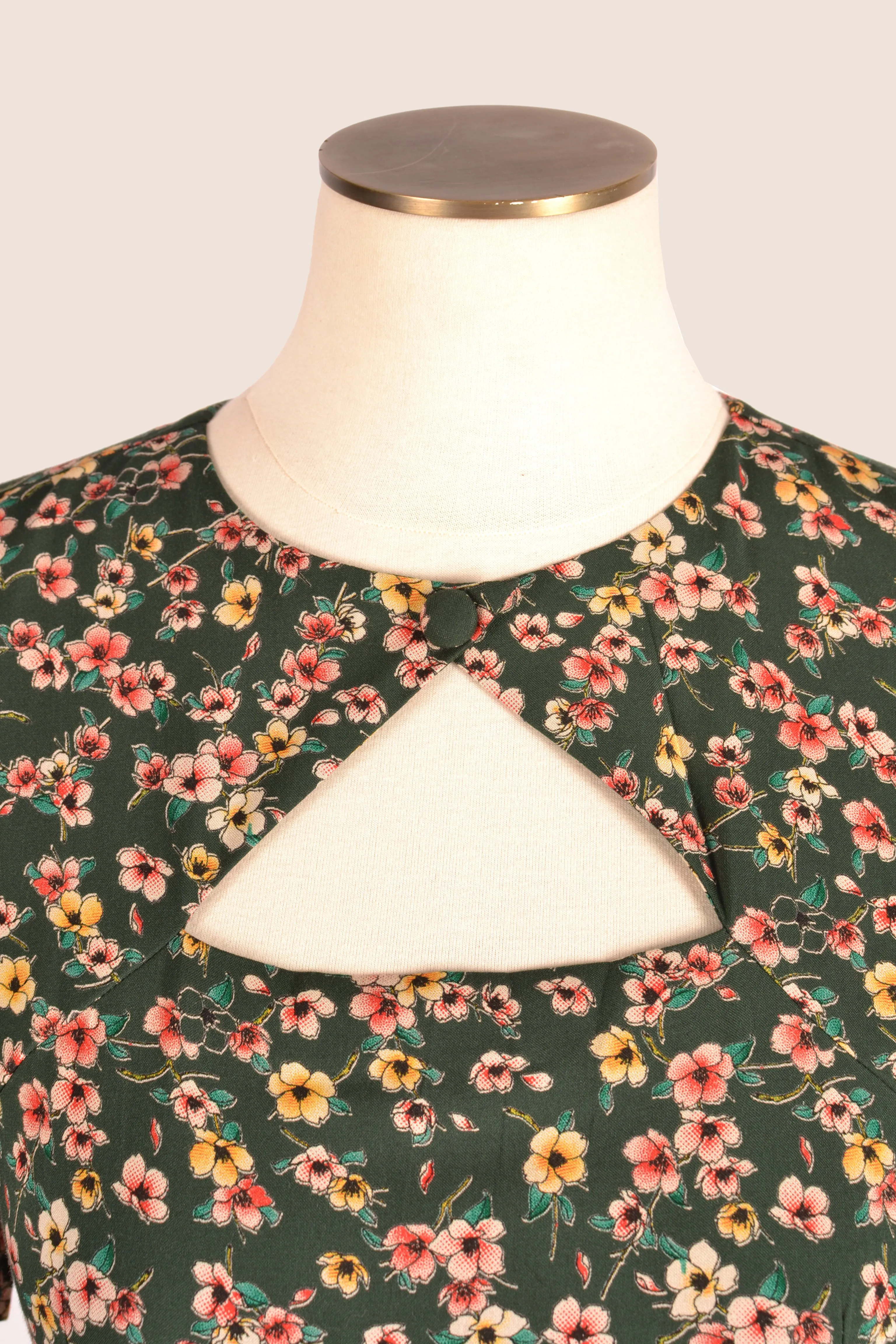 Ginger Green Floral Dress