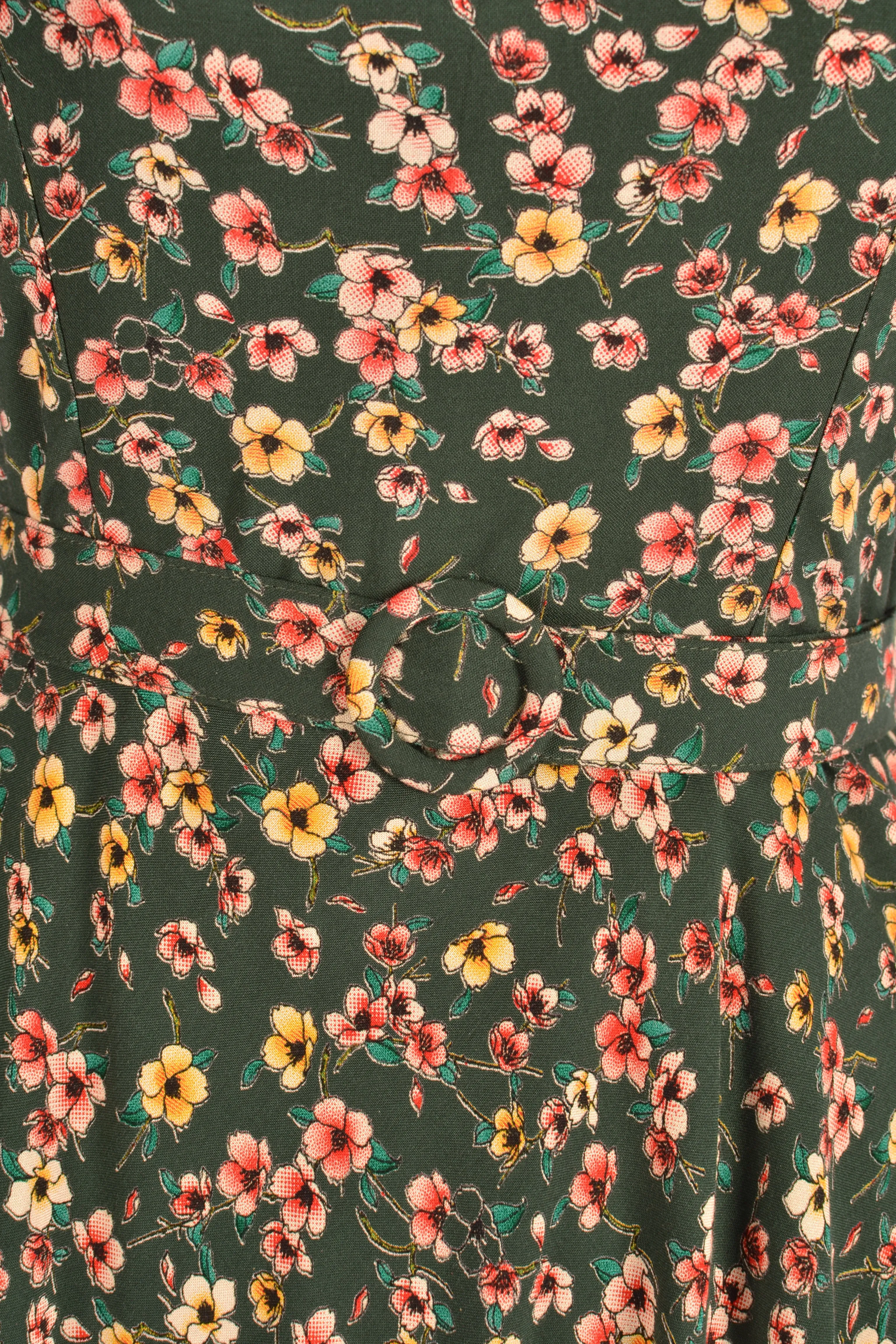 Ginger Green Floral Dress