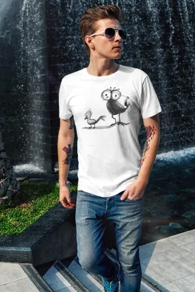 Herren T-Shirt mit Vogelmotiv "Spatzen"