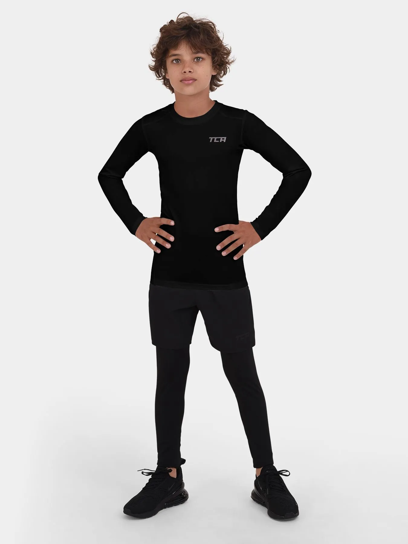 Hyperfusion Compression Base Layer Long Sleeve Crew Neck For Boys