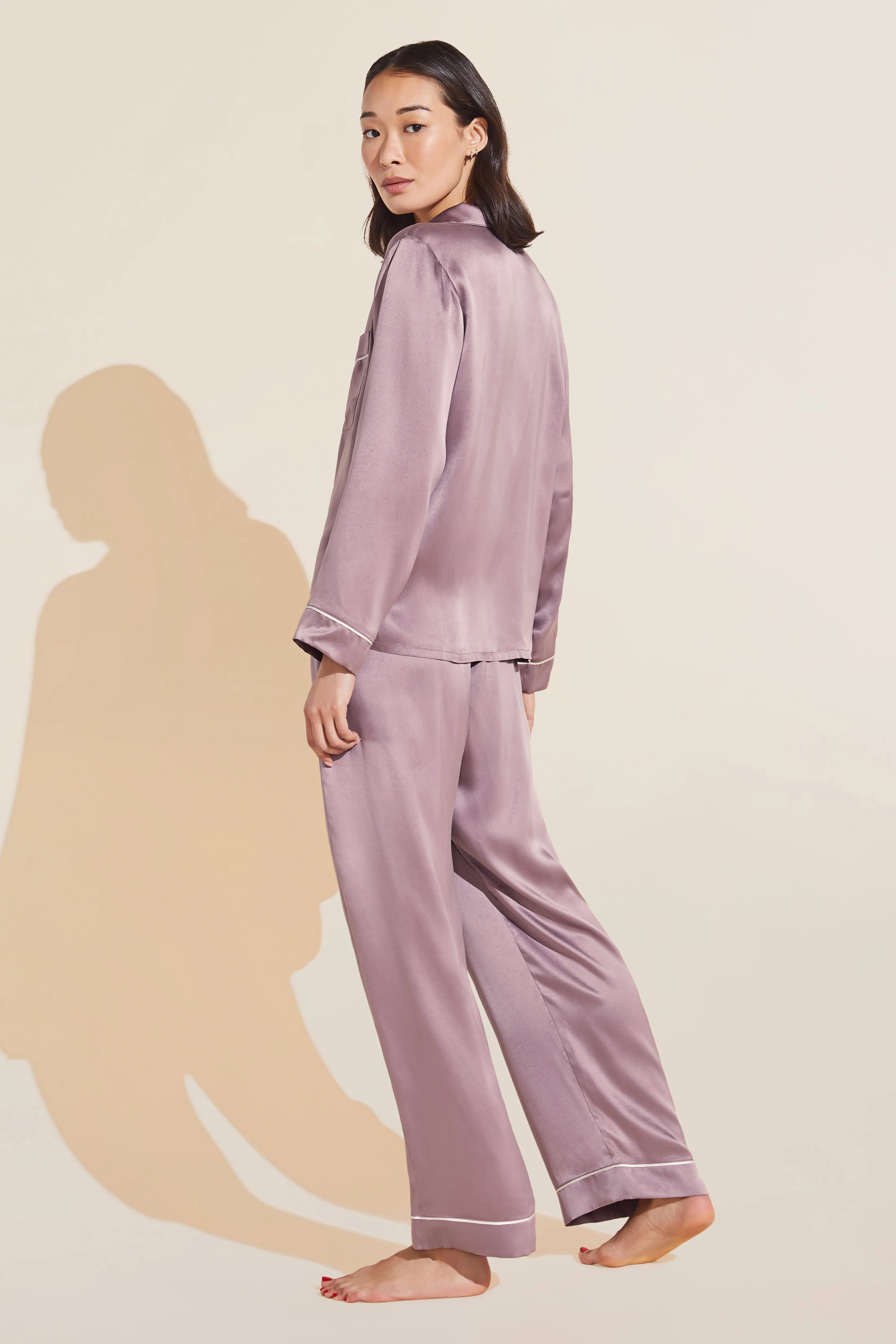 Inez Washable Silk Long PJ Set