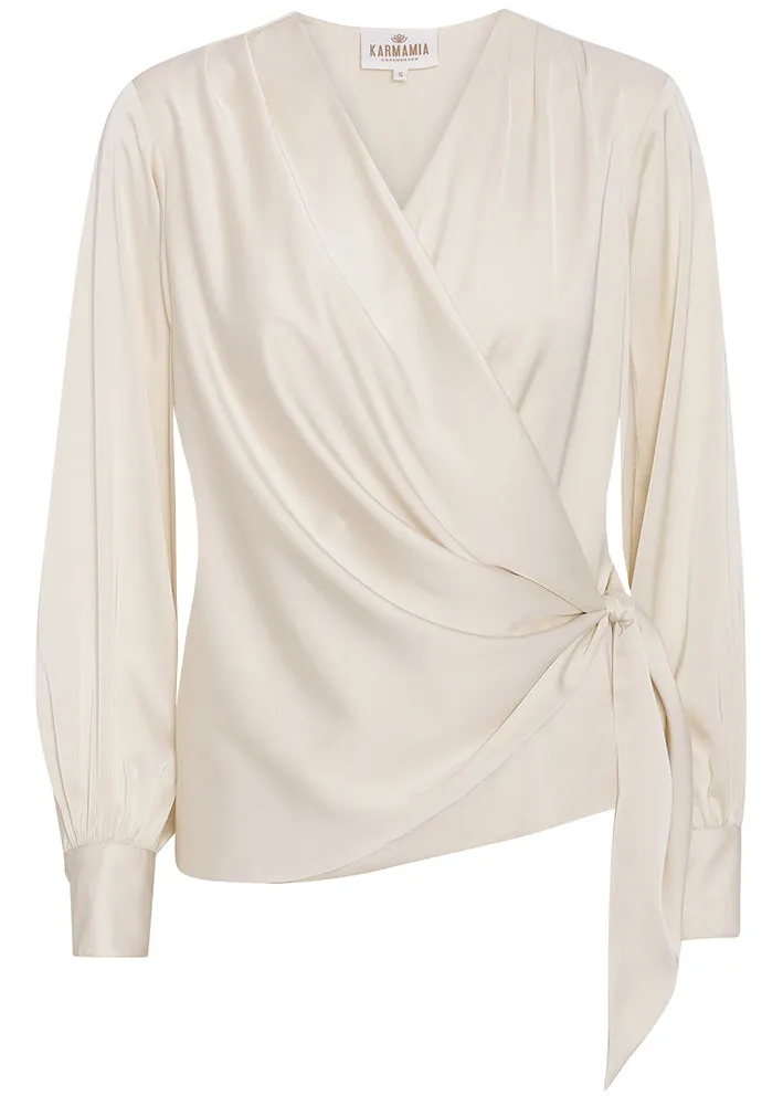 Karmamia Ines Blouse - Sl-om-bluse - Ivory