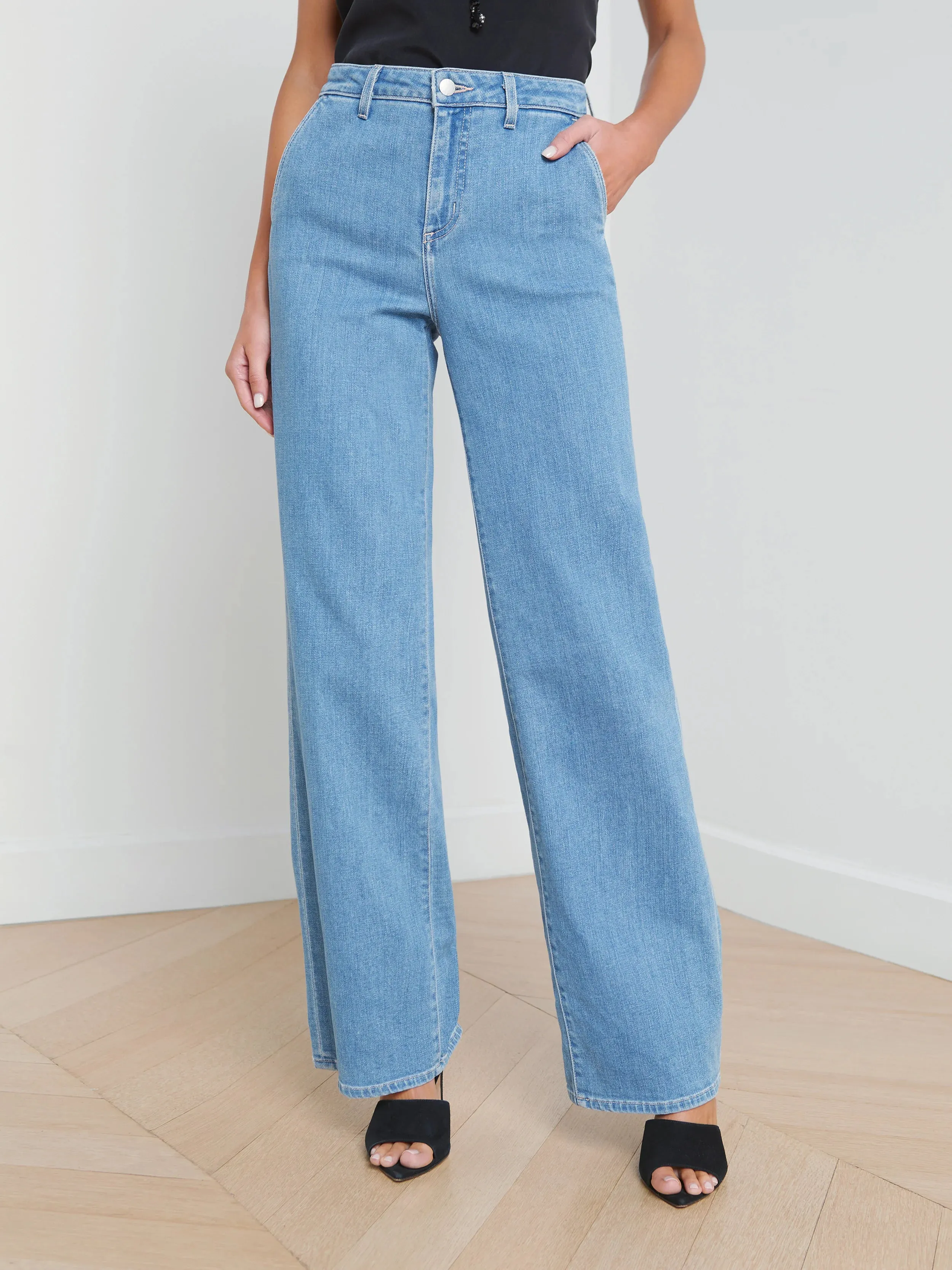 L’agence - Weston Wide Leg Jean - Belize