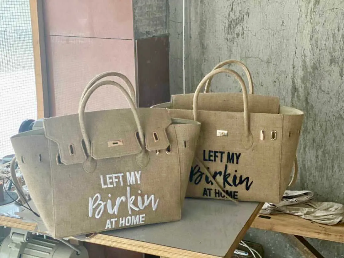 Left My Birkin At Home - 35cm Burlap Birkin