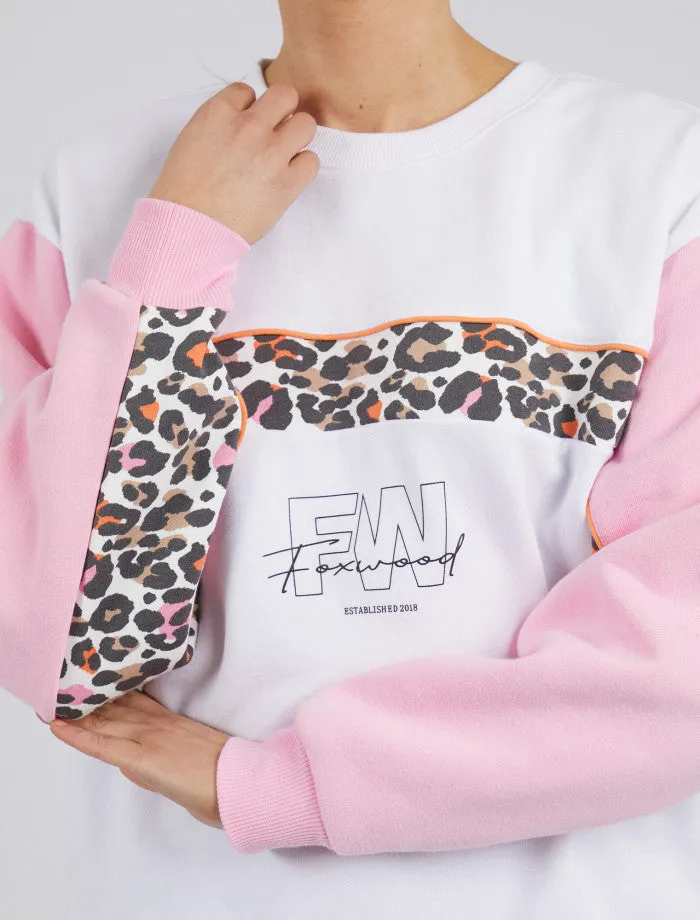 Leopard Crew (White)