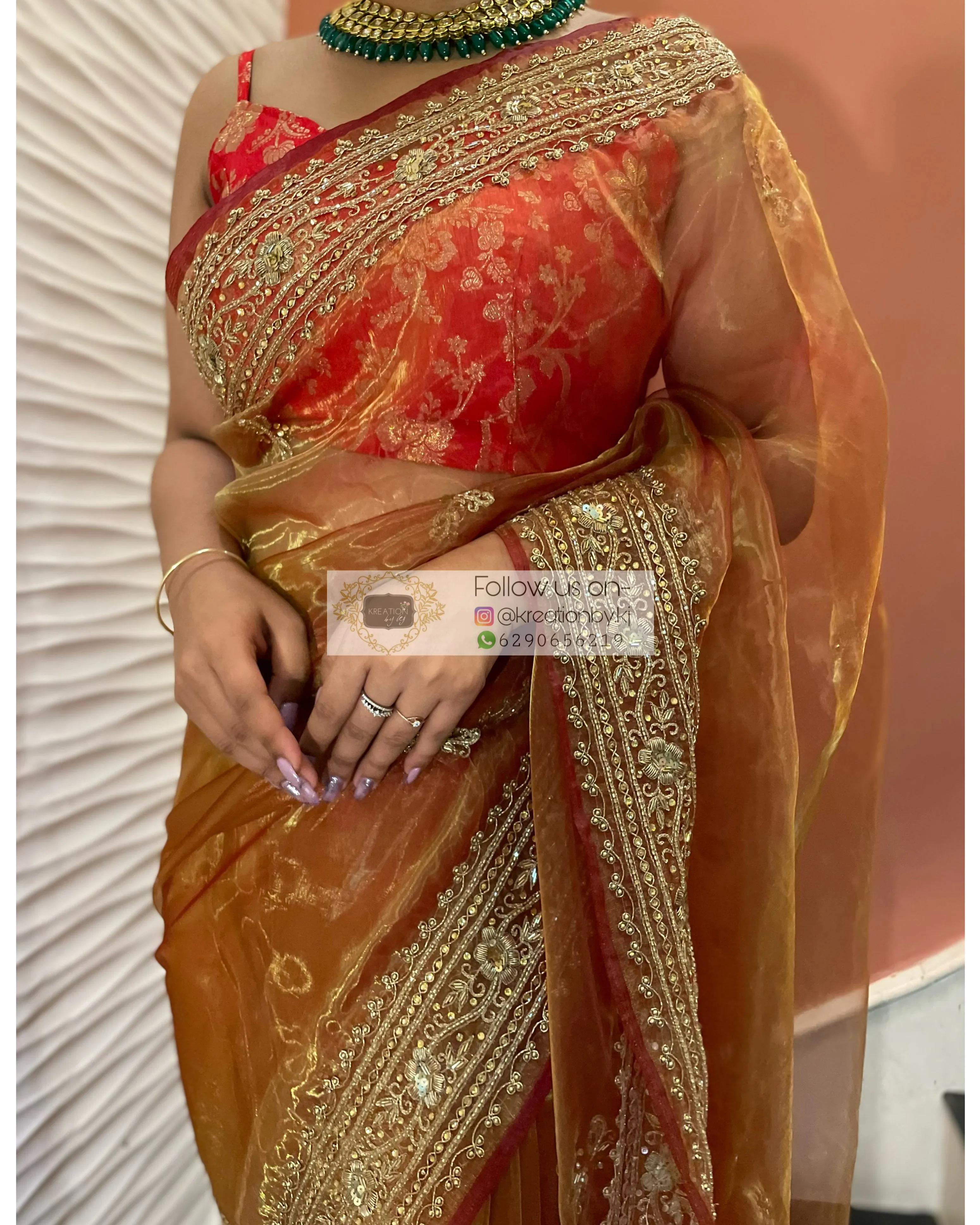 Liquid Gold Zarina Saree