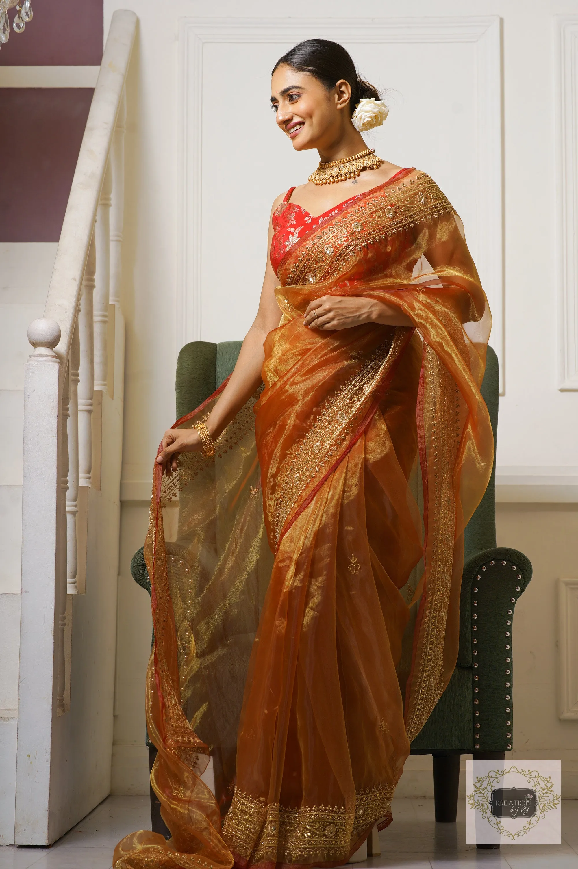 Liquid Gold Zarina Saree