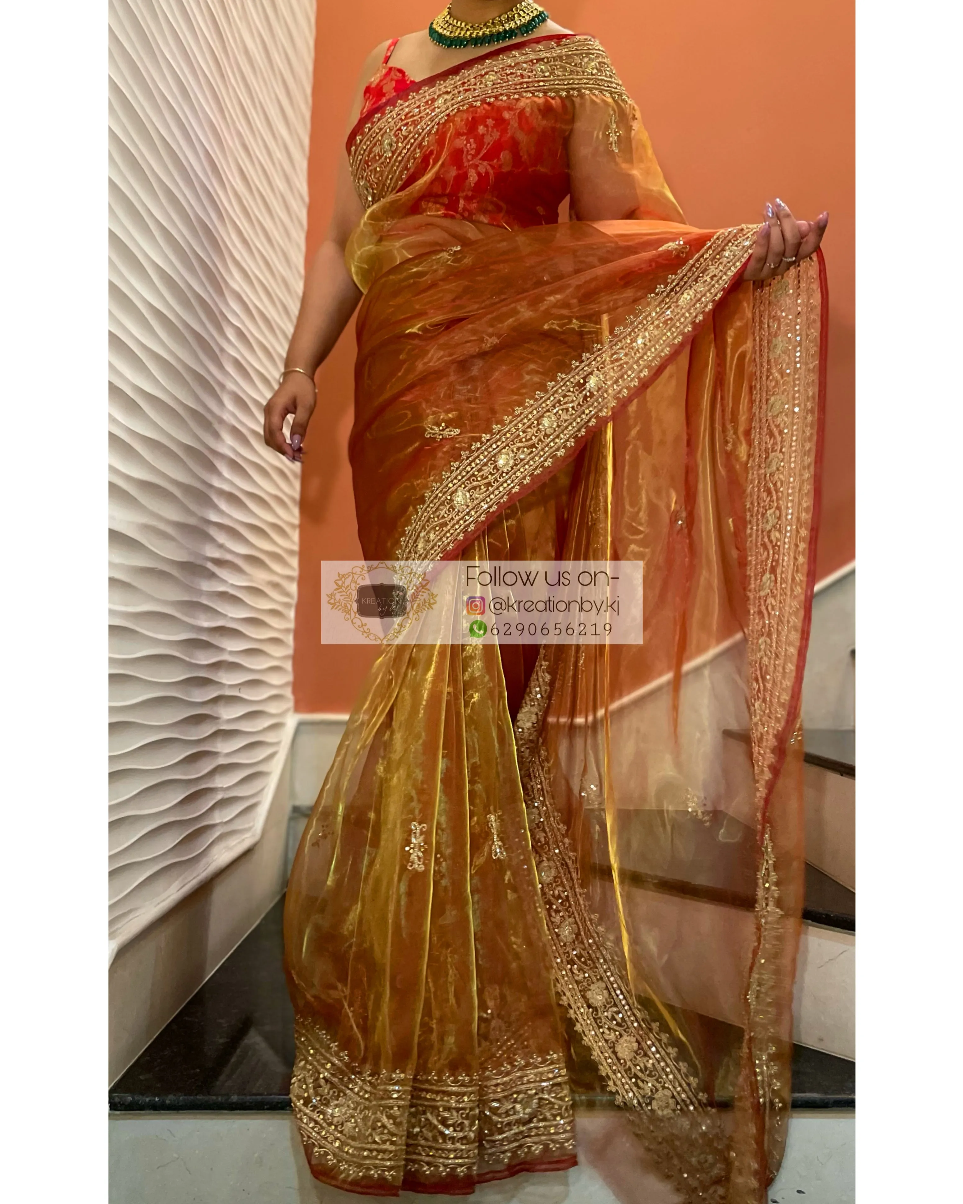 Liquid Gold Zarina Saree