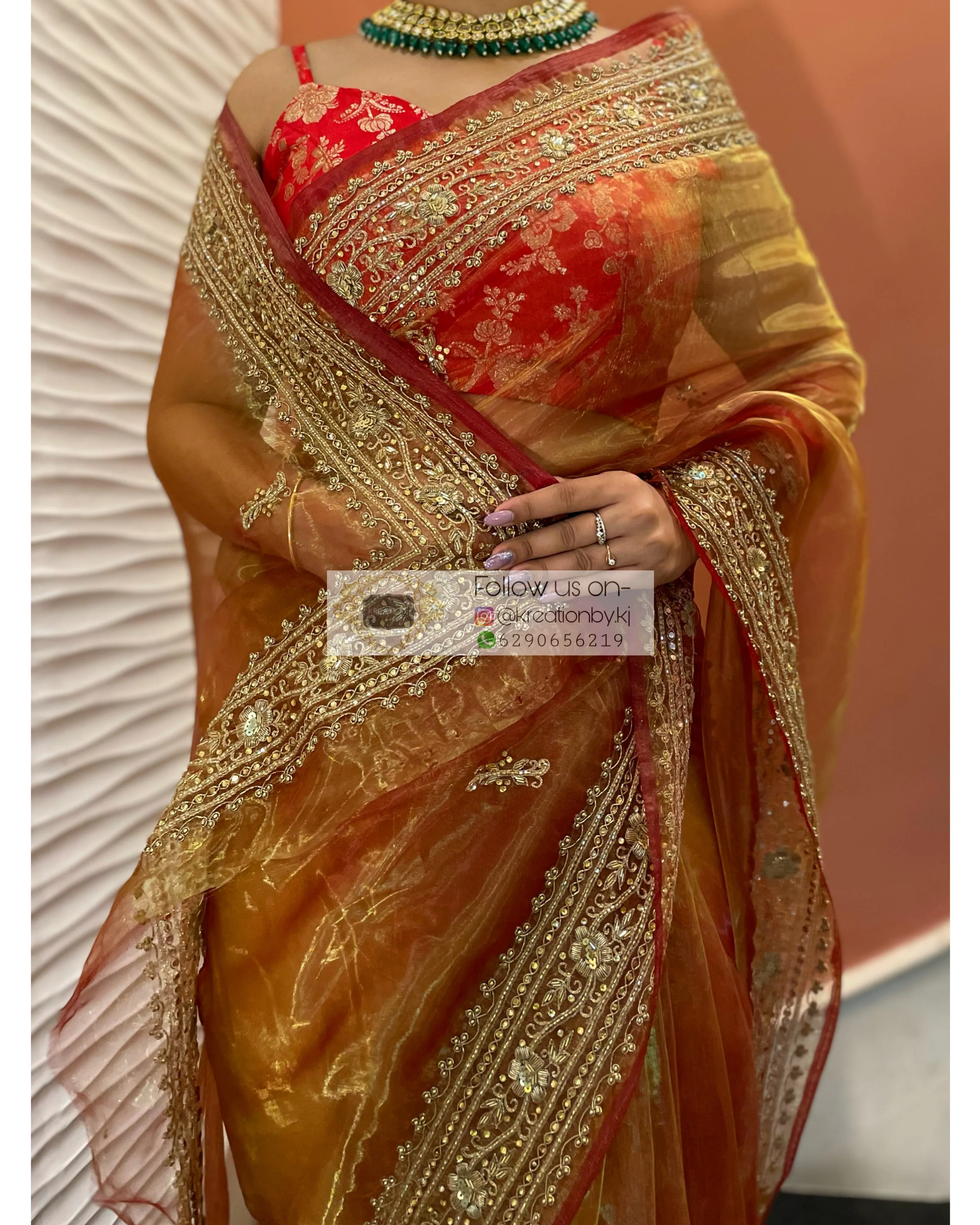 Liquid Gold Zarina Saree