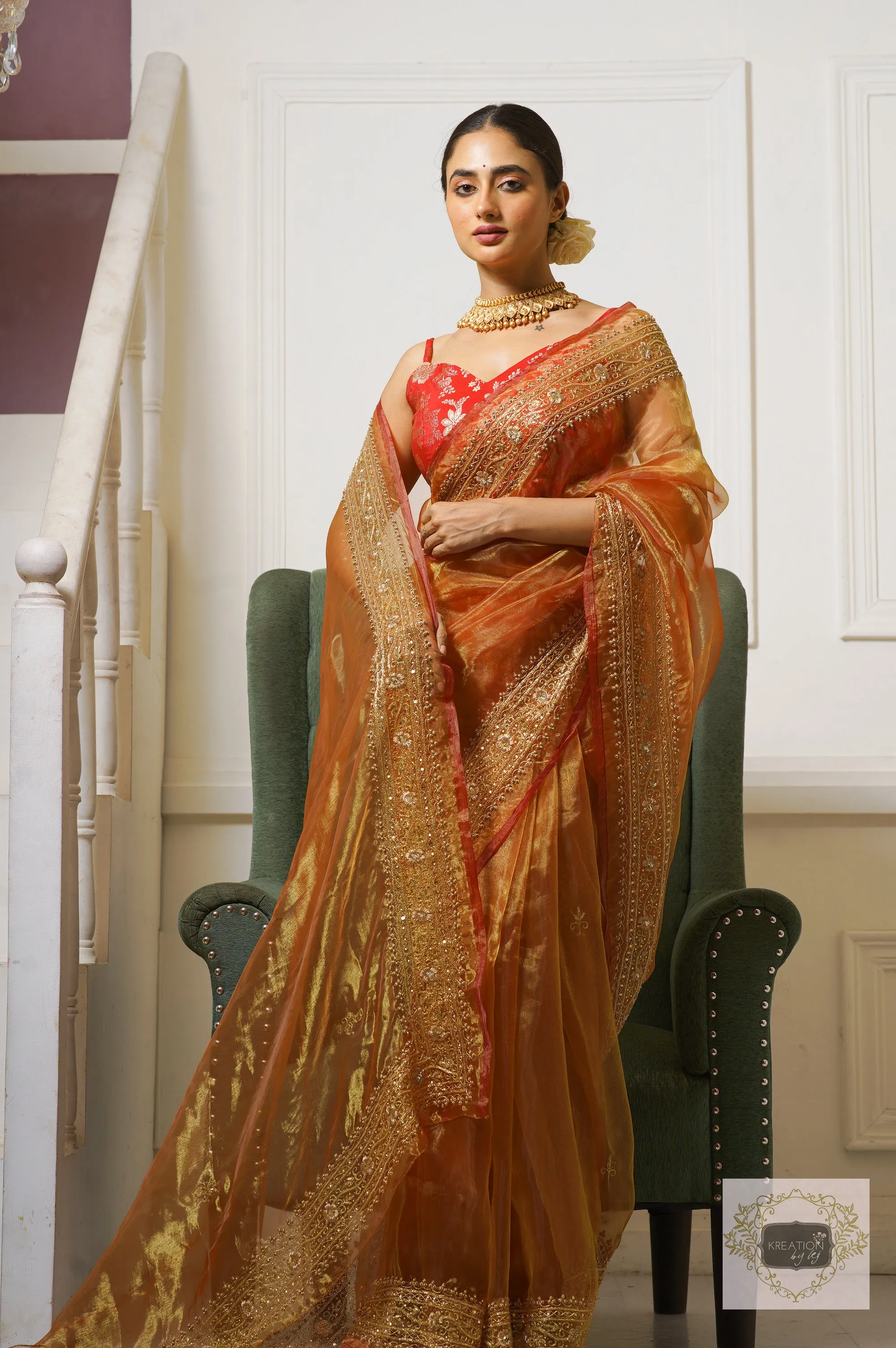 Liquid Gold Zarina Saree