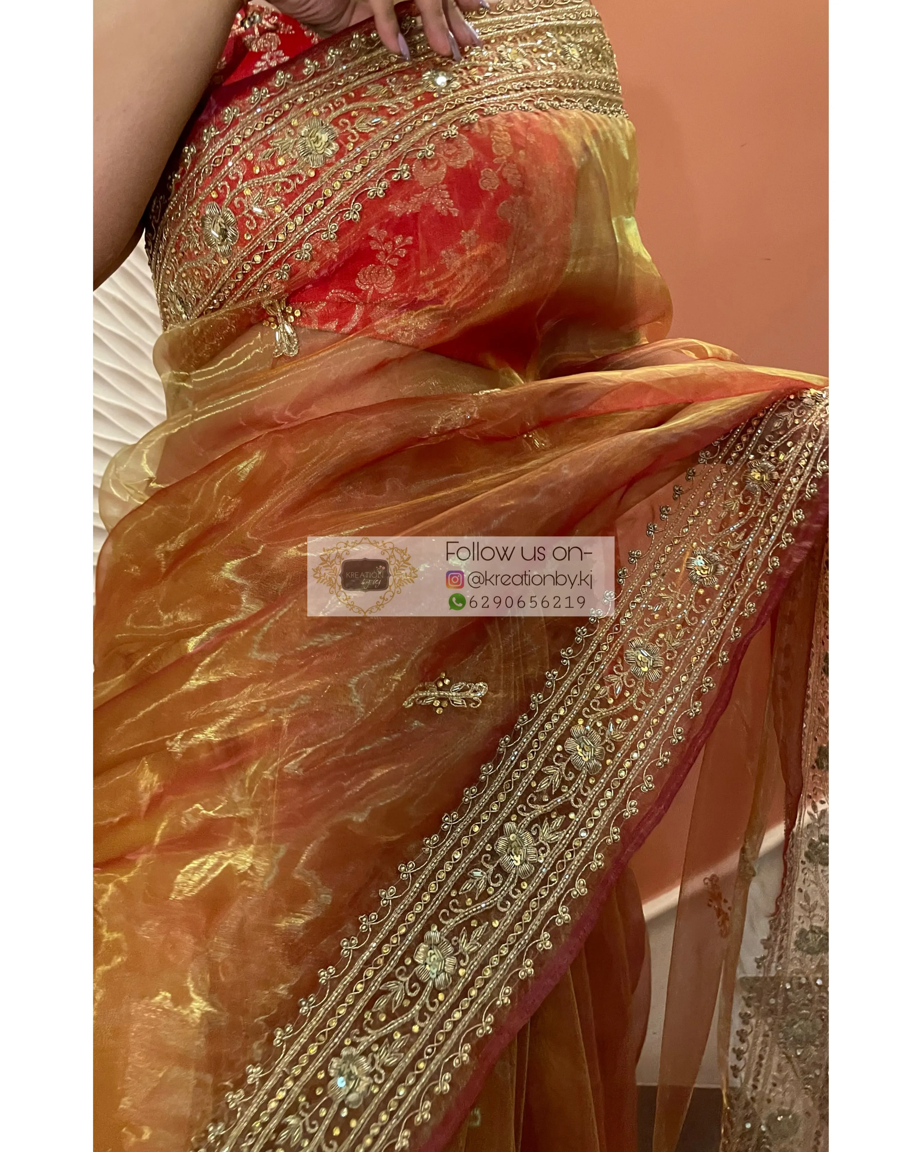 Liquid Gold Zarina Saree