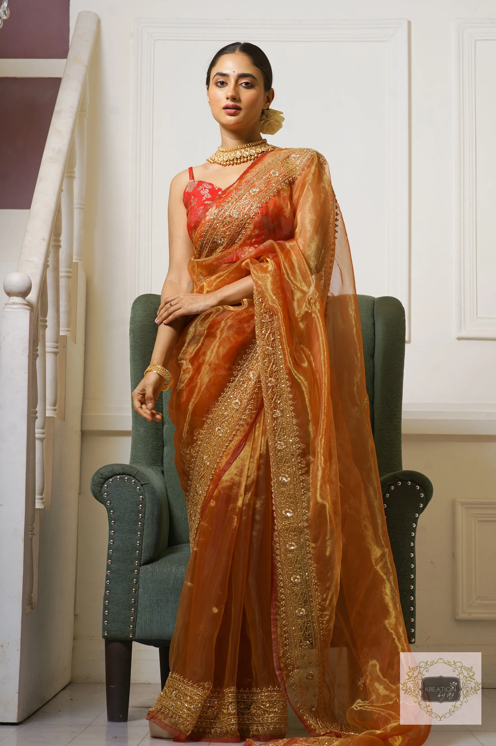 Liquid Gold Zarina Saree