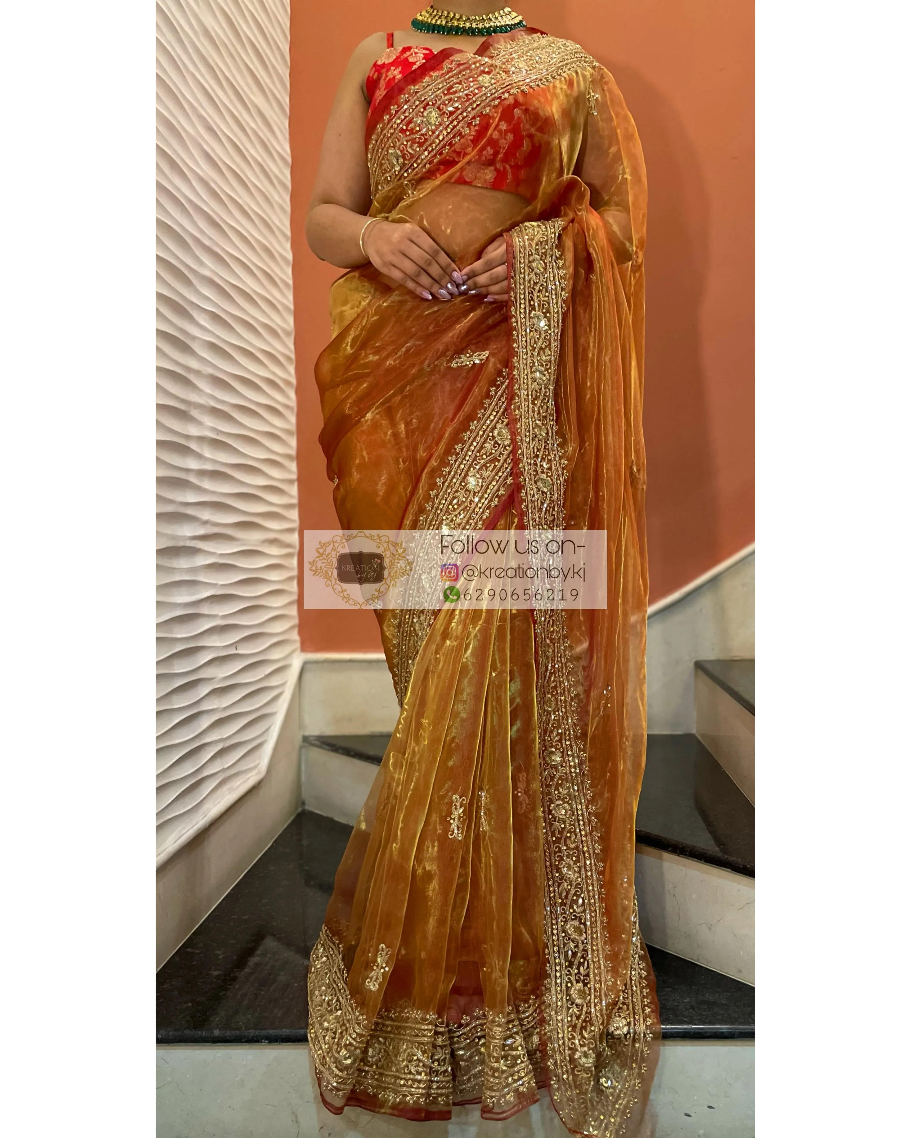 Liquid Gold Zarina Saree