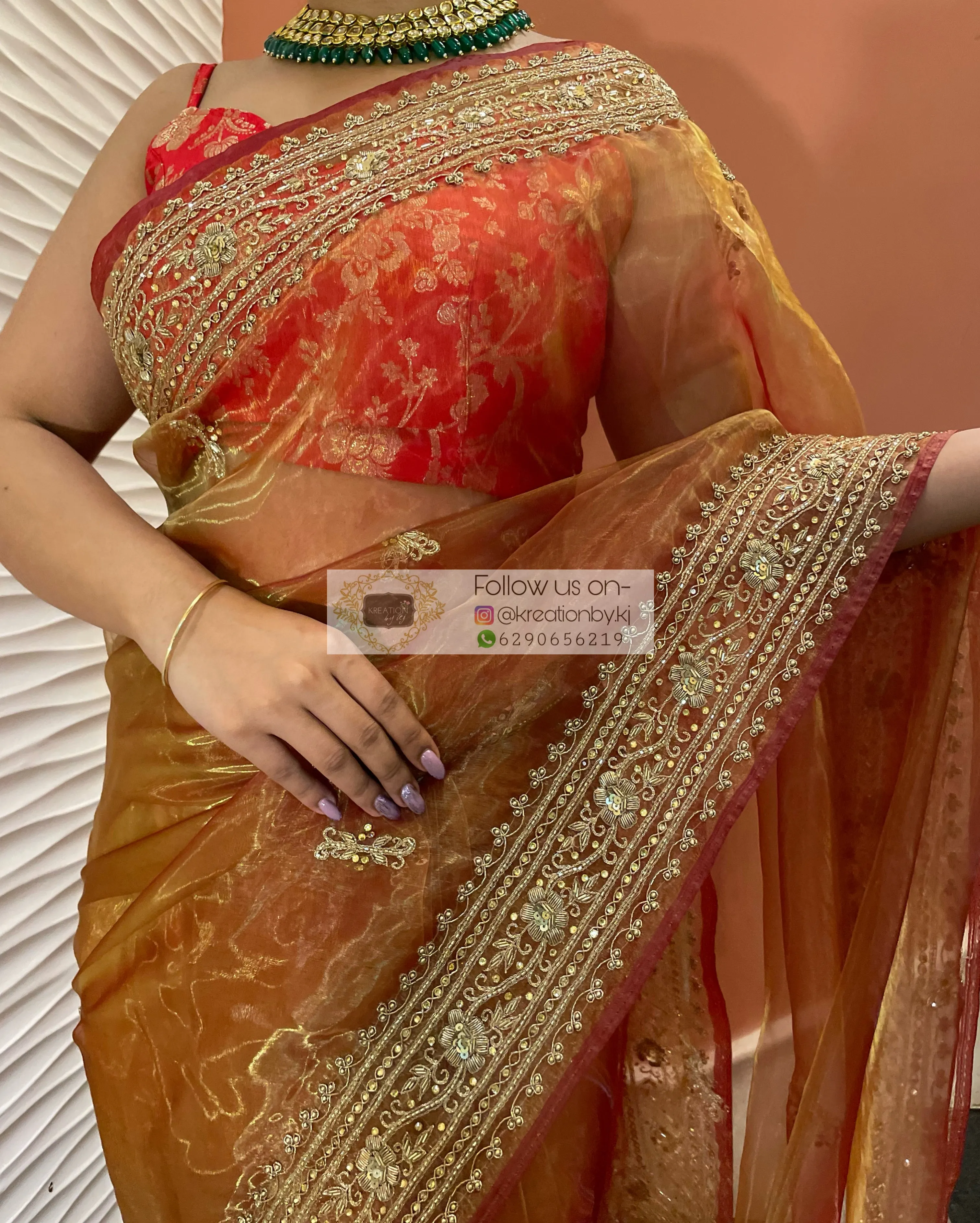 Liquid Gold Zarina Saree