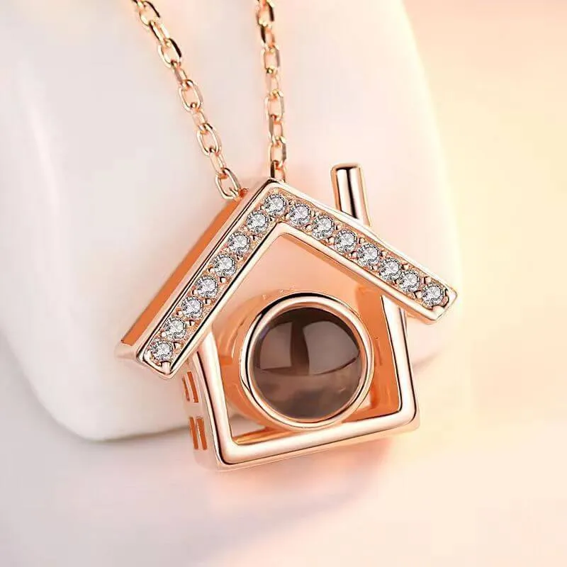 Love Shack Projection Necklace with Picture inside