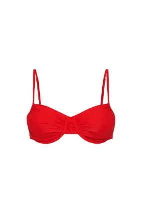 Lucia Balconette Bra Red