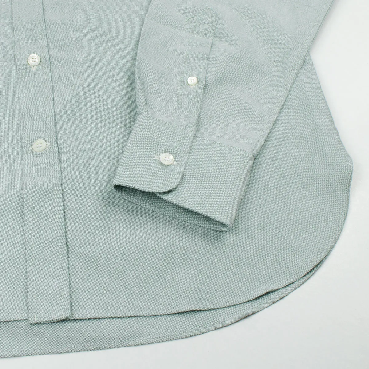 Maison Kitsuné - Classic Oxford Shirt with Embroidery Fox - Khaki