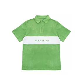 Malbon Golf Mens Clearwater Terry Polo Shirt