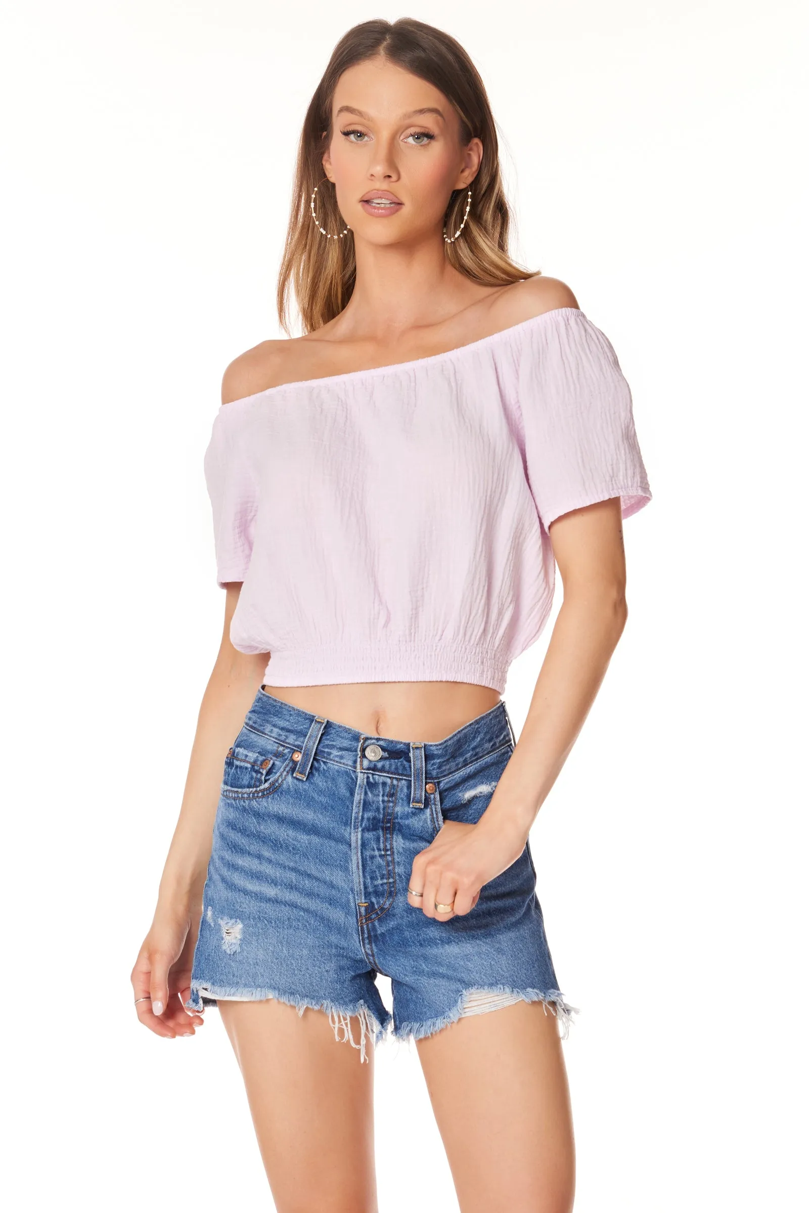 OFF-SHOULDER TOP