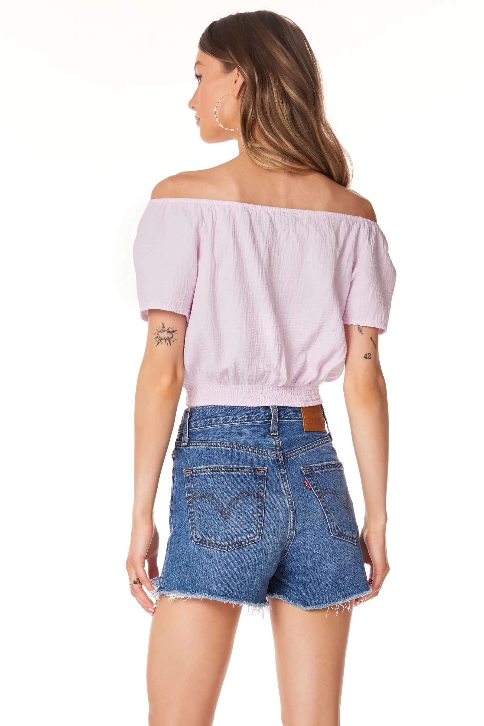 OFF-SHOULDER TOP