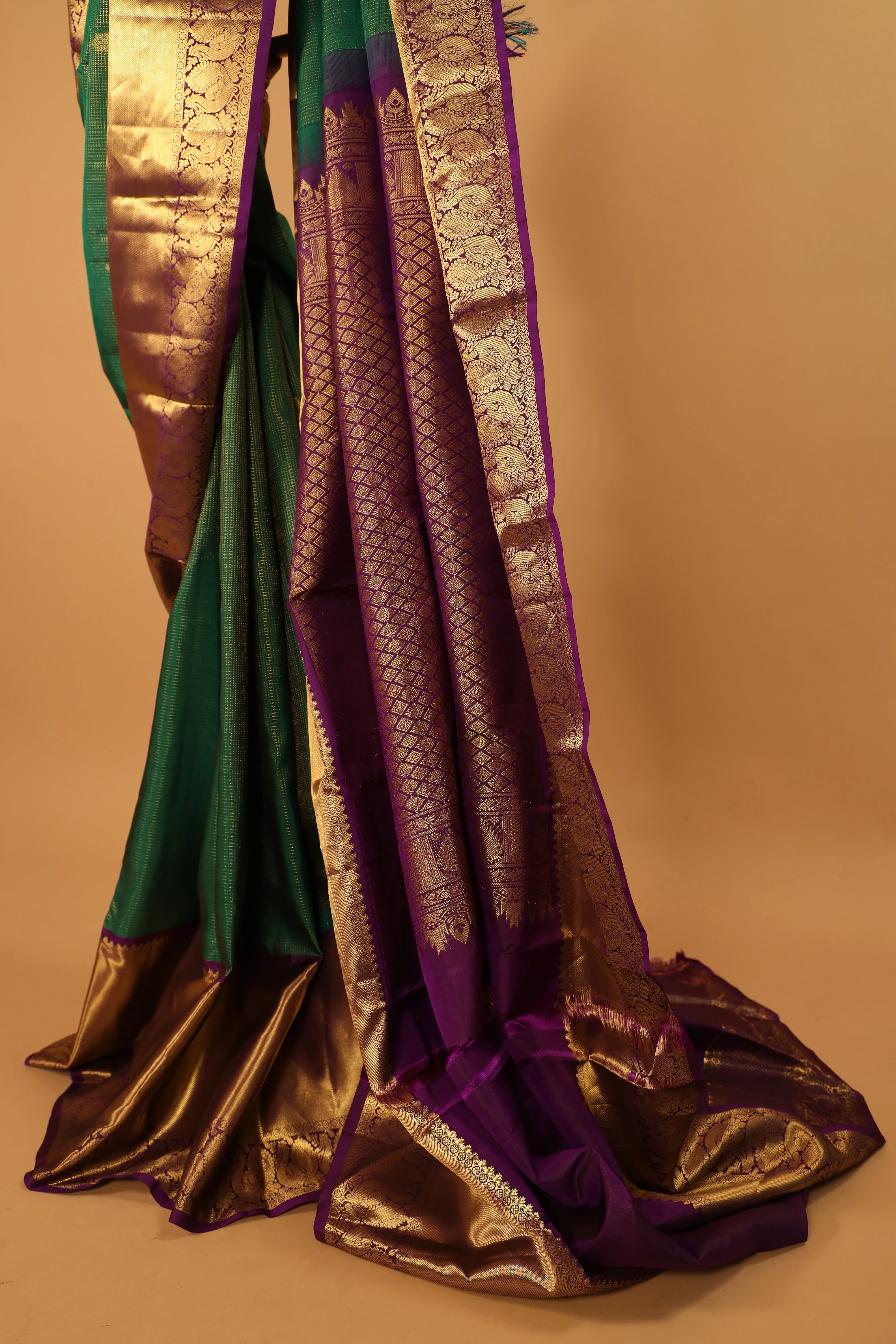 Pure Kanjivaram Silk hand woven saree