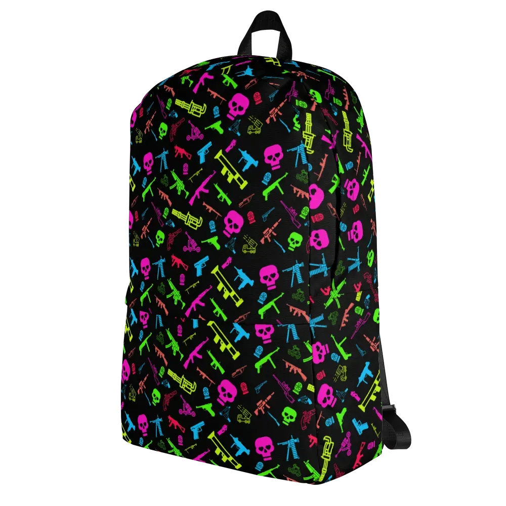 "Packing Firepower" Neon Firearms Backpack