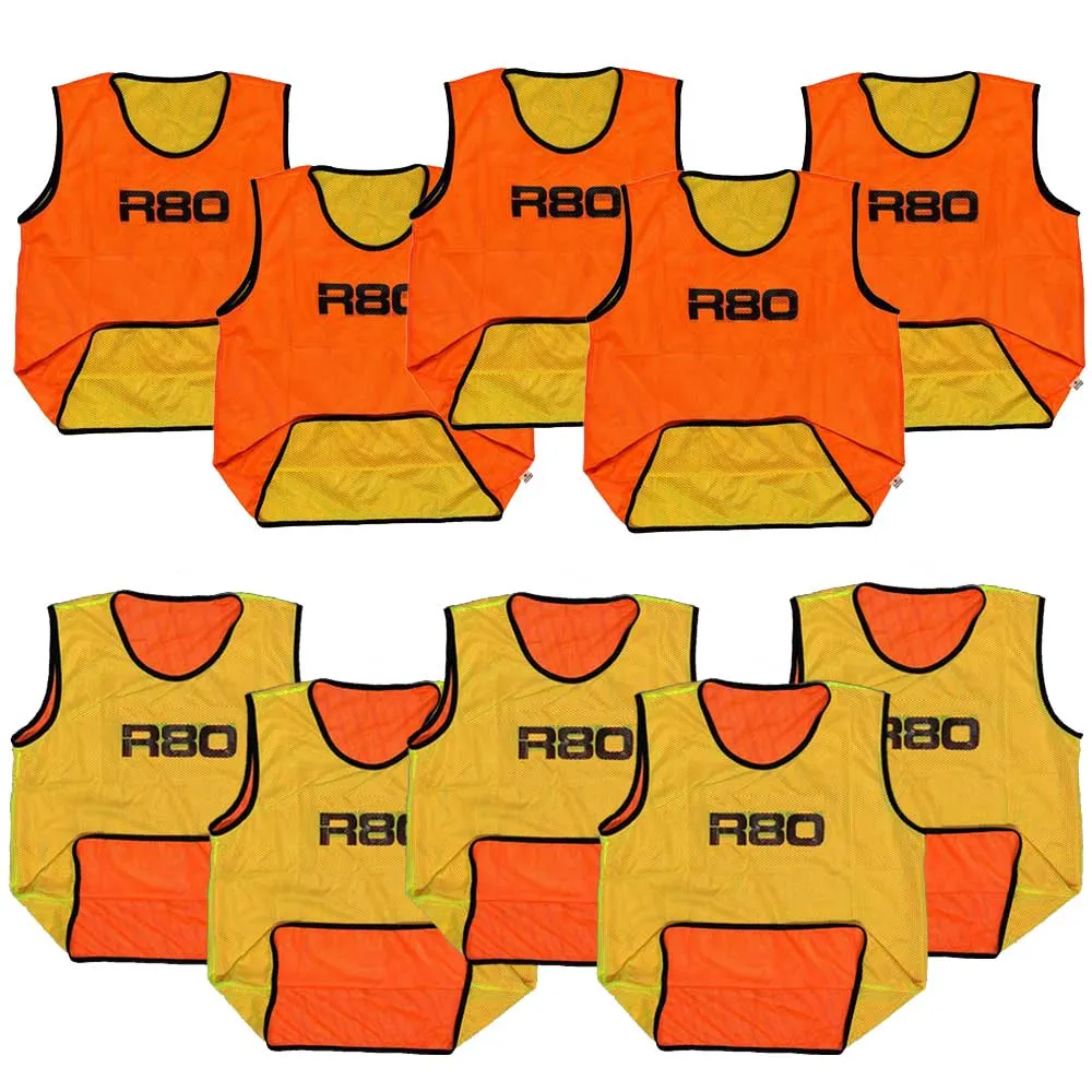 R80 Pro Reversible Training Bibs Set of 10