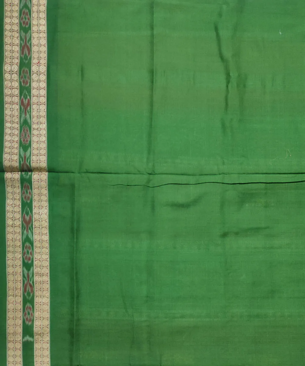 Red black green cotton handloom bomkai saree