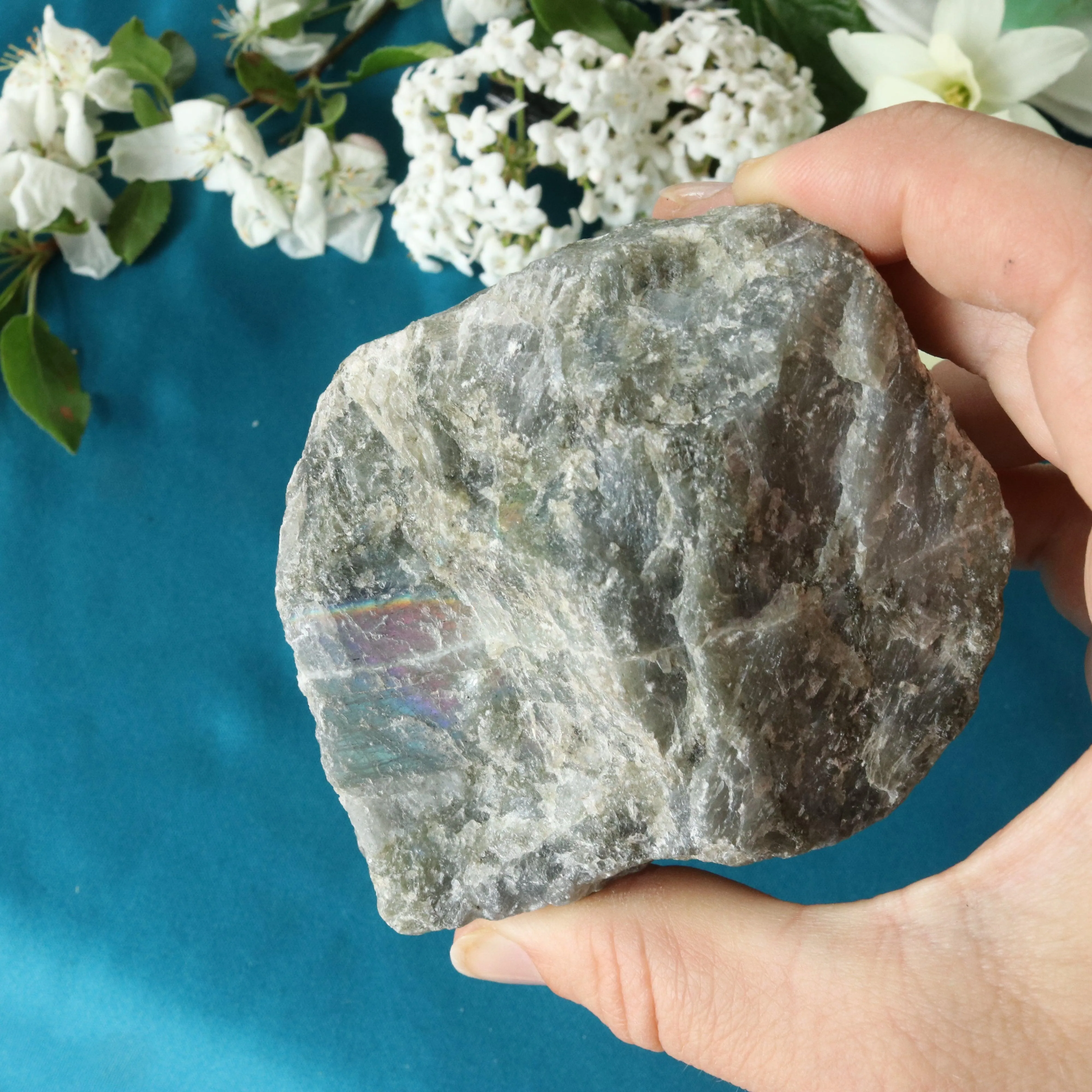 Rough Labradorite Specimen with Rainbow Flashes ~ Specimen #1