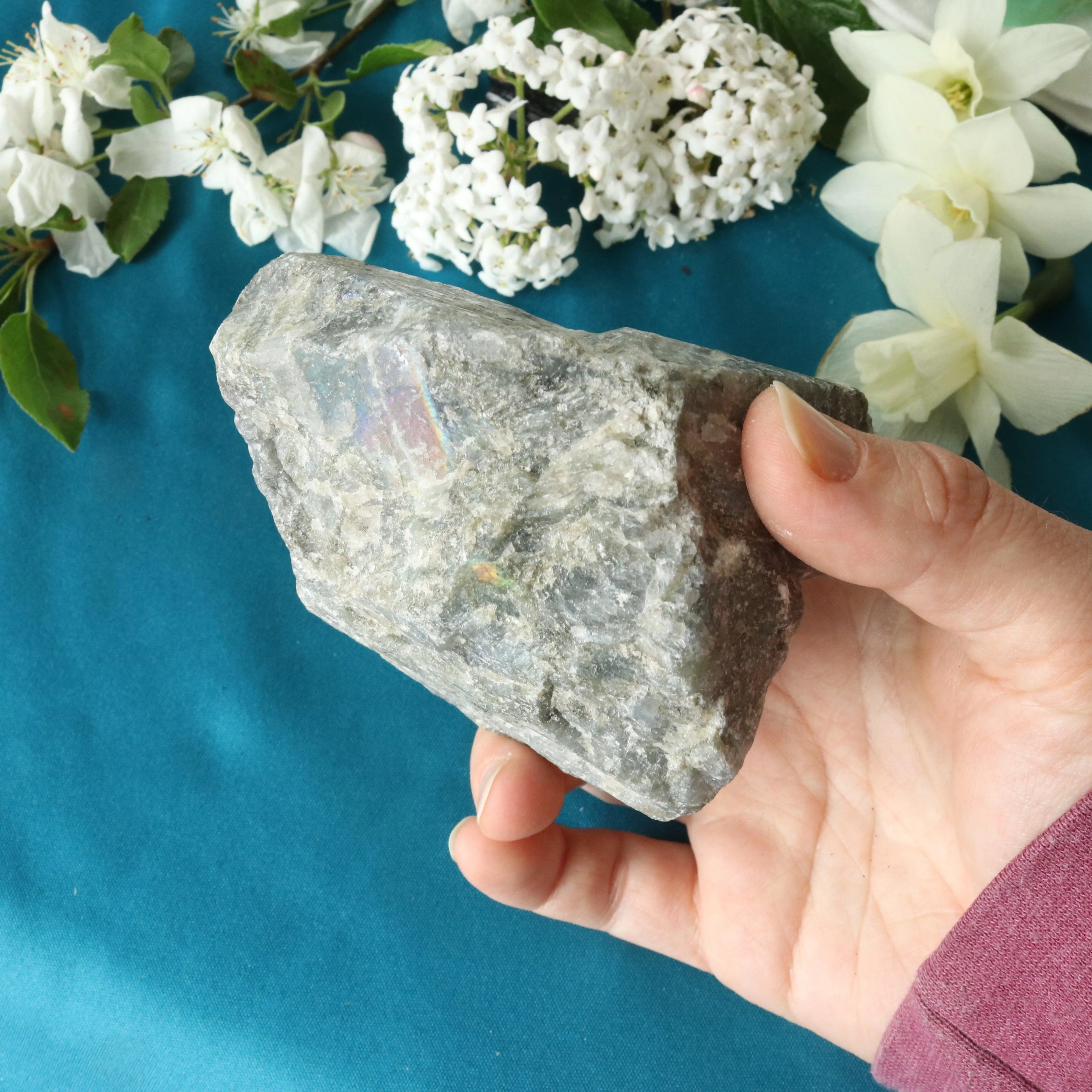 Rough Labradorite Specimen with Rainbow Flashes ~ Specimen #1