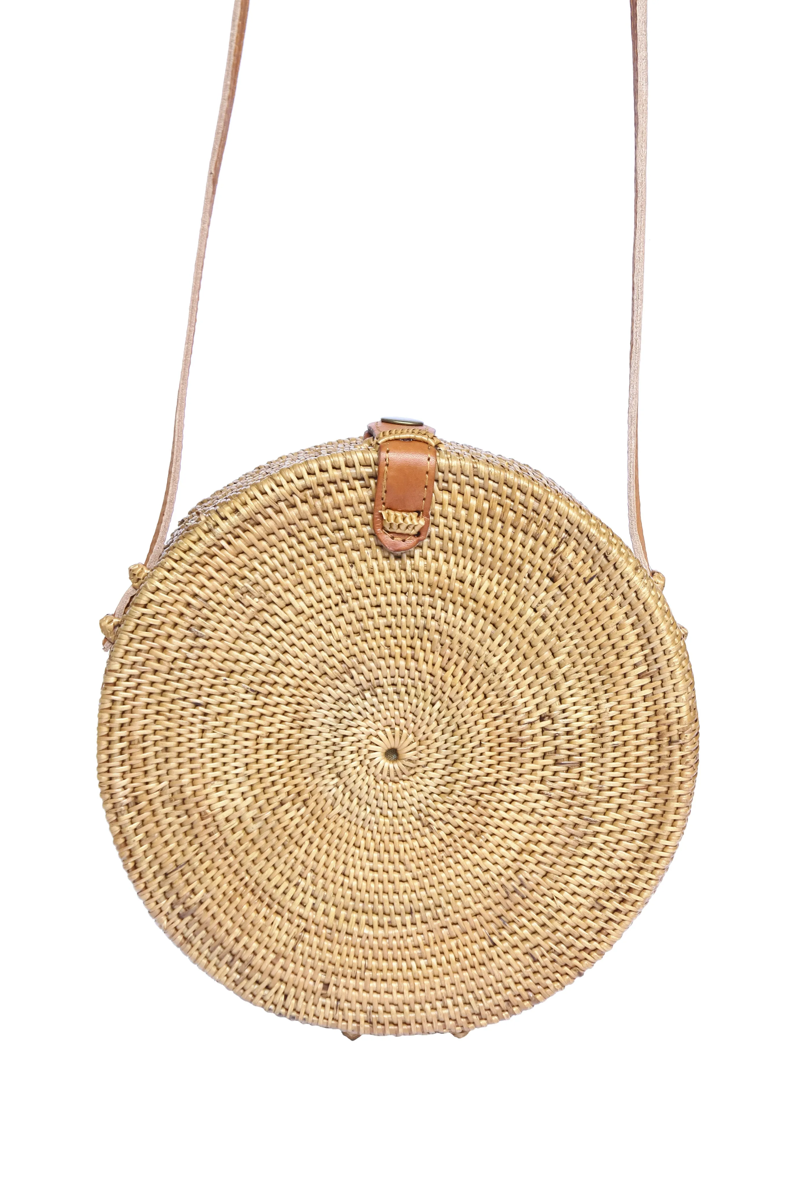 Round Rattan Bali Bag