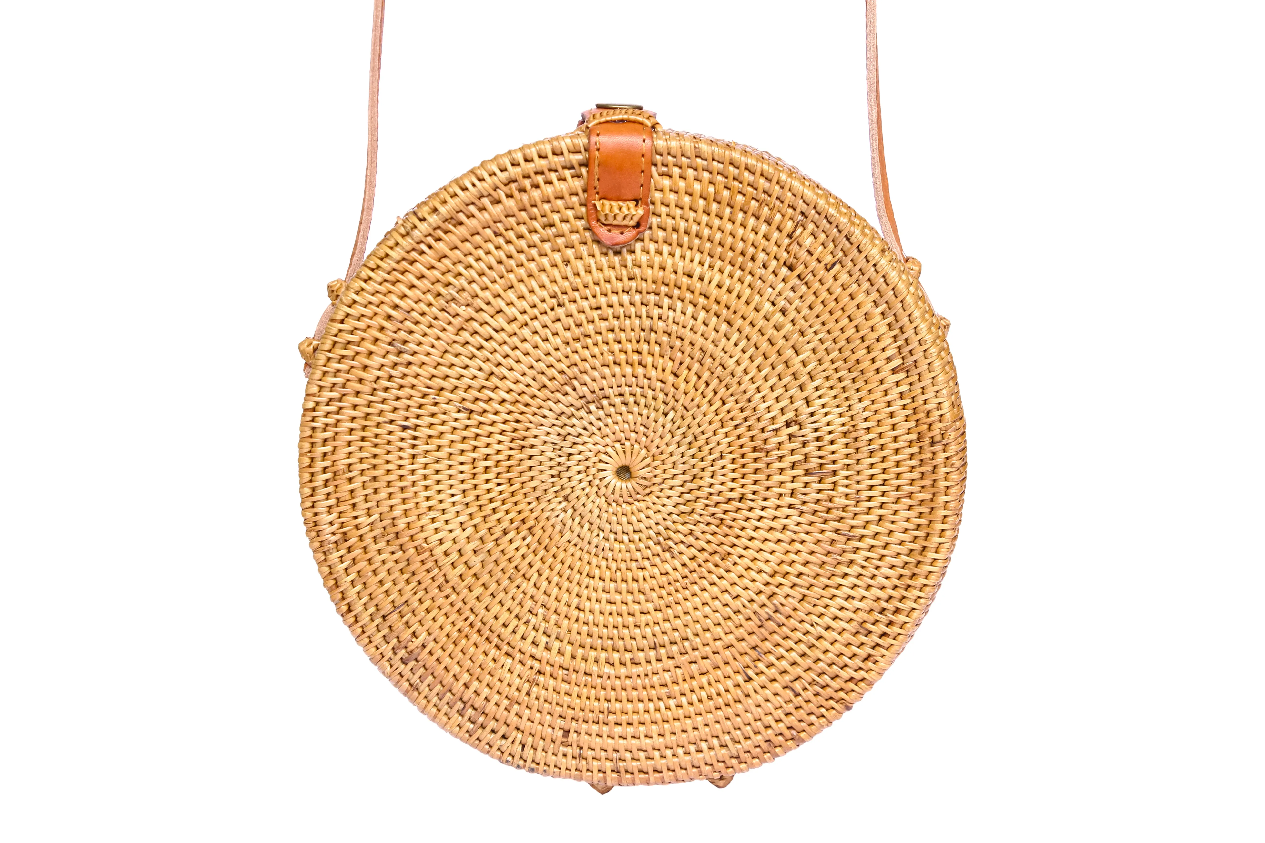 Round Rattan Bali Bag