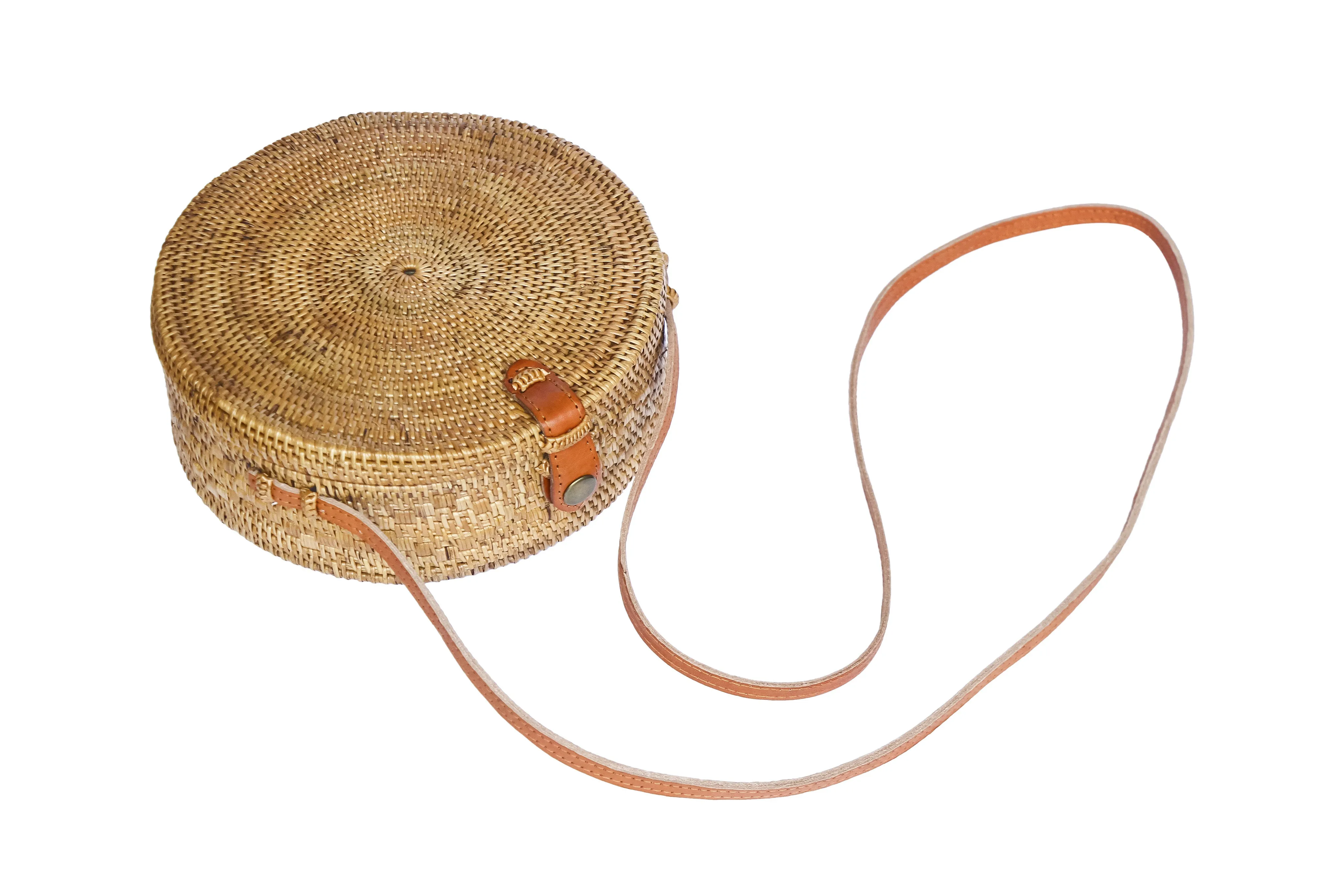 Round Rattan Bali Bag