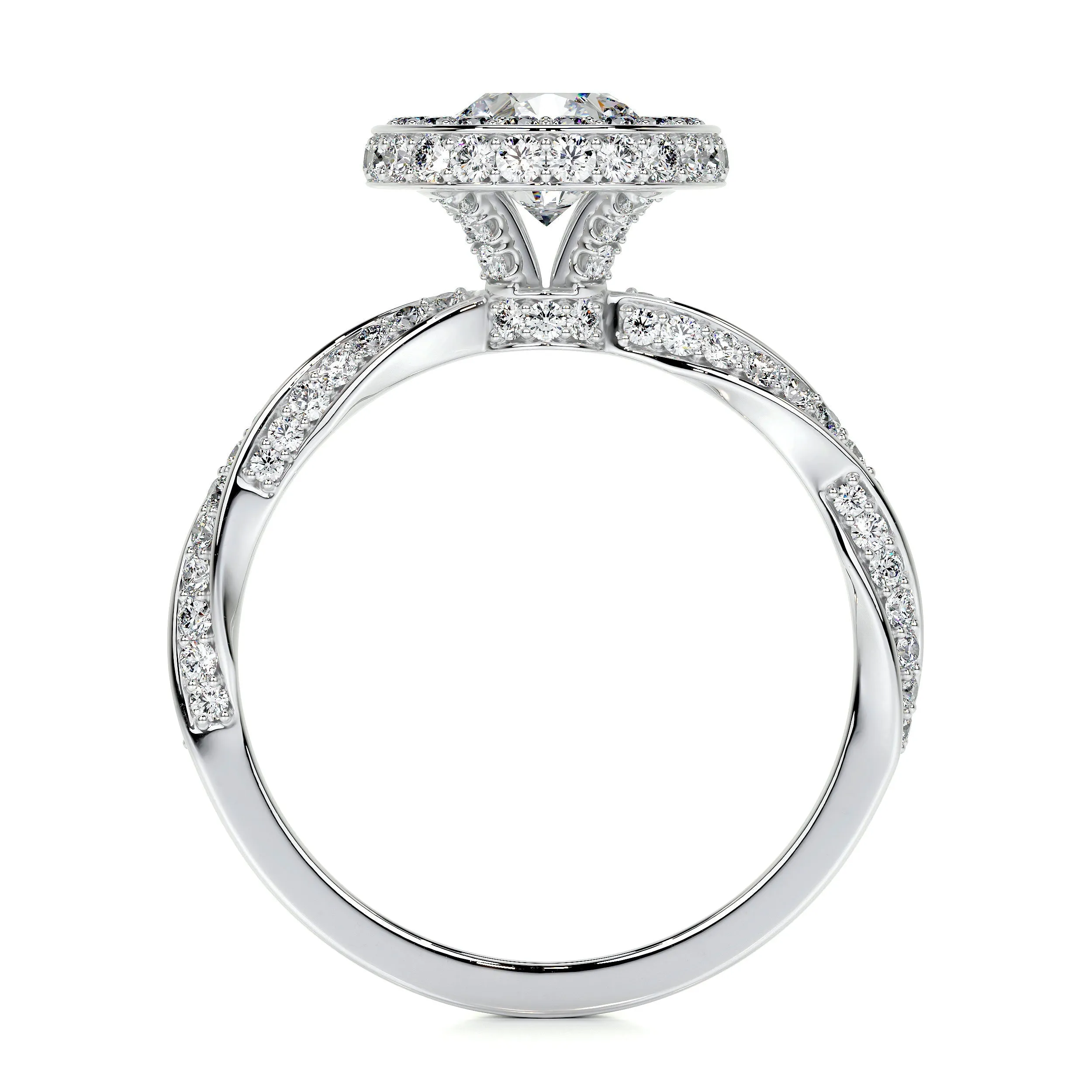 Sarina Lab Grown Diamond Ring -14K White Gold