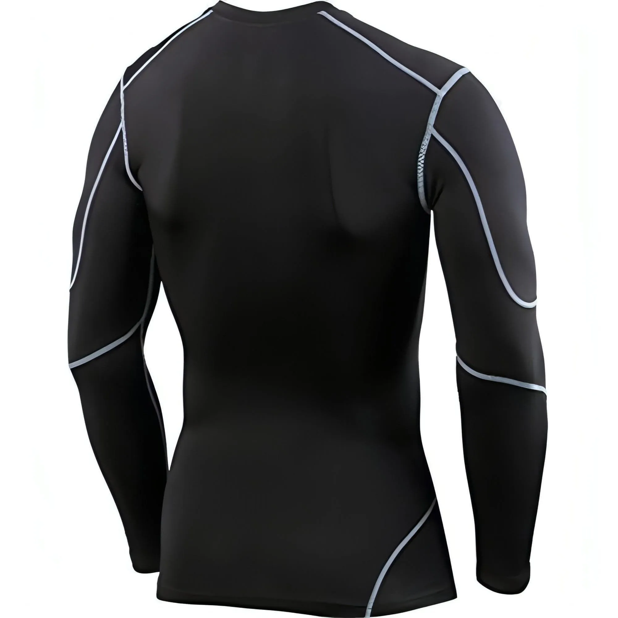 TCA Elite Plus Long Sleeve Mens Compression Top - Black